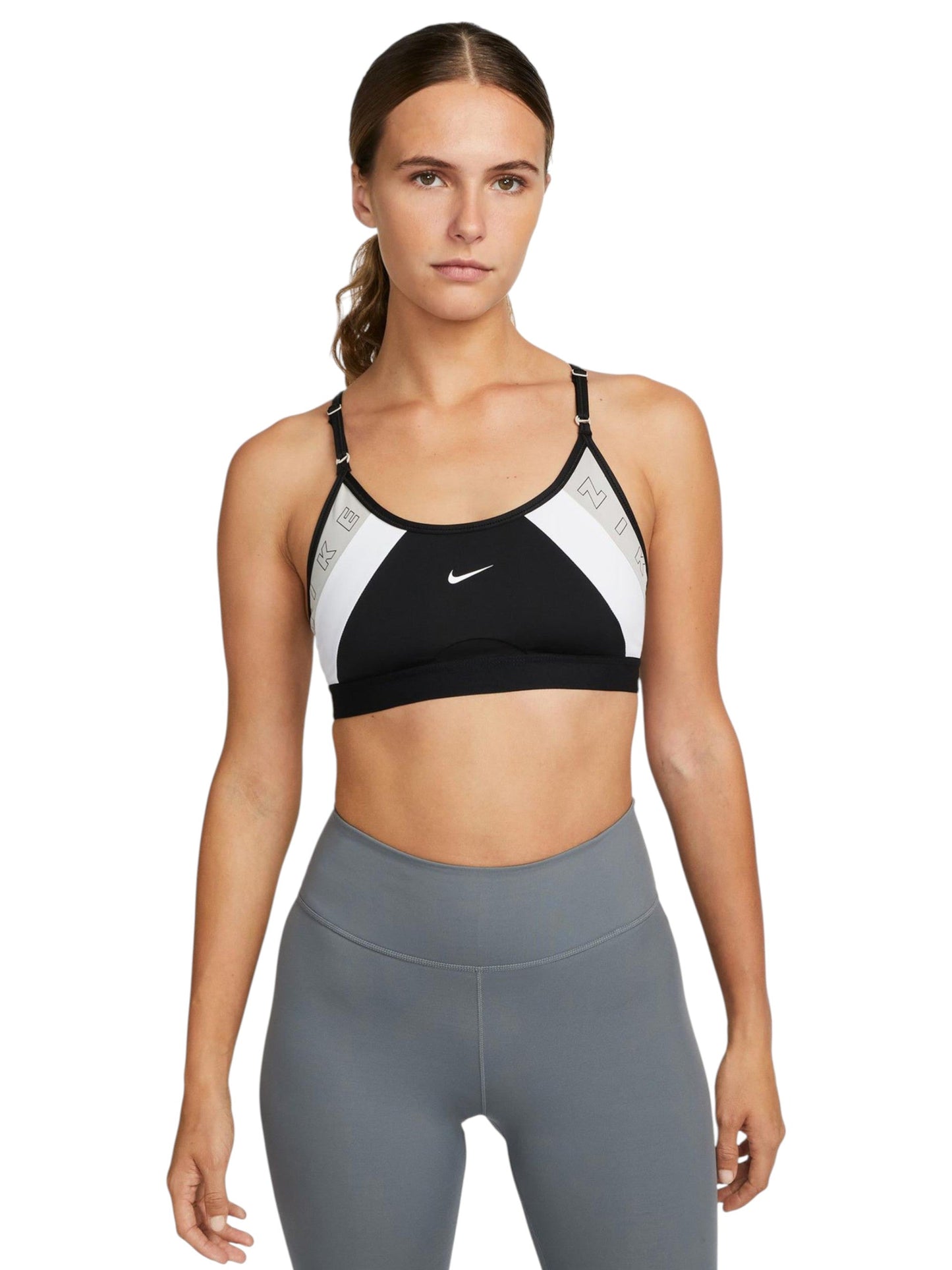 Women's Colorblocked Sport Bra,Black