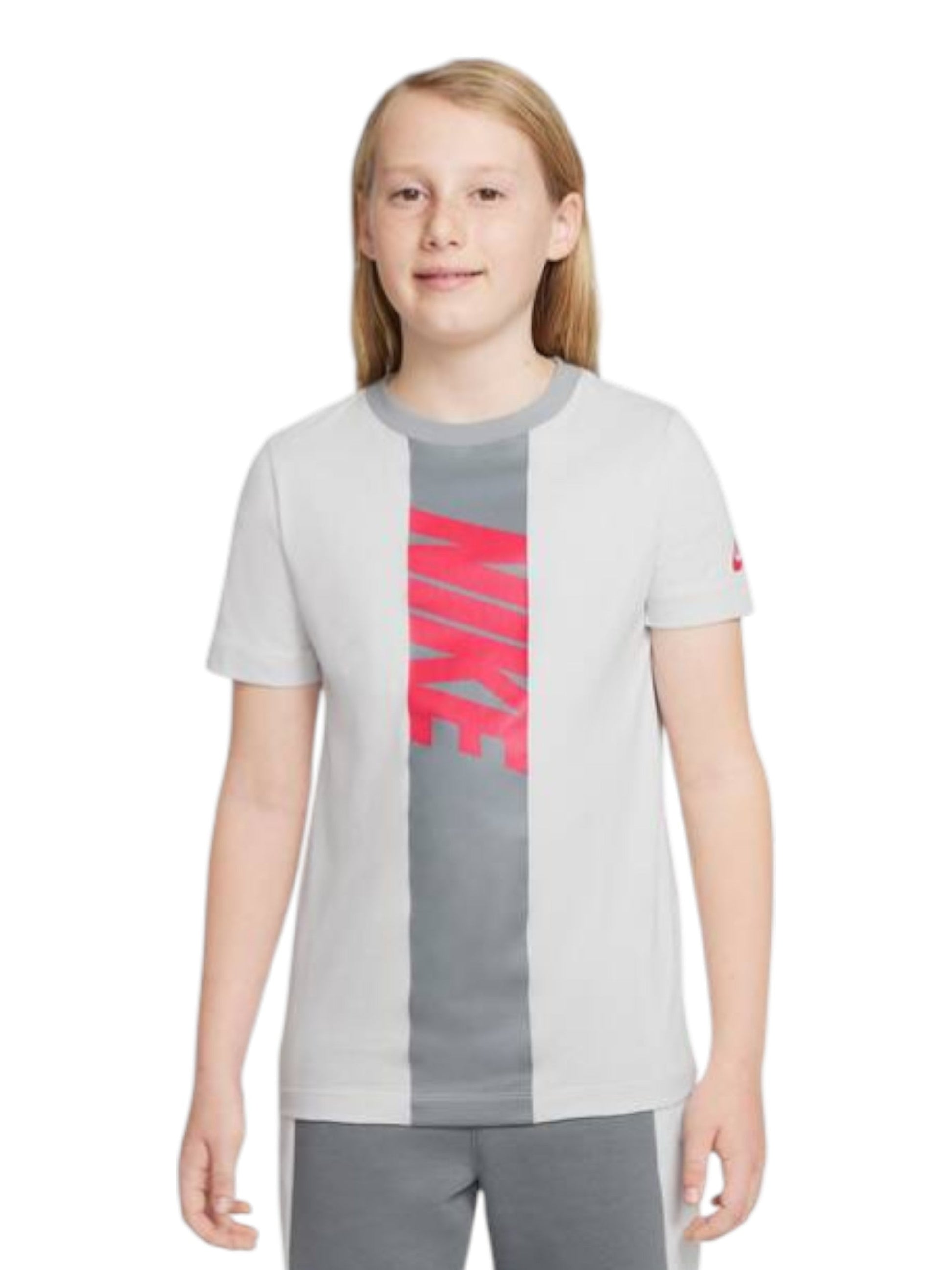 Kids Boy's Brand Logo Printed Top,Light Grey