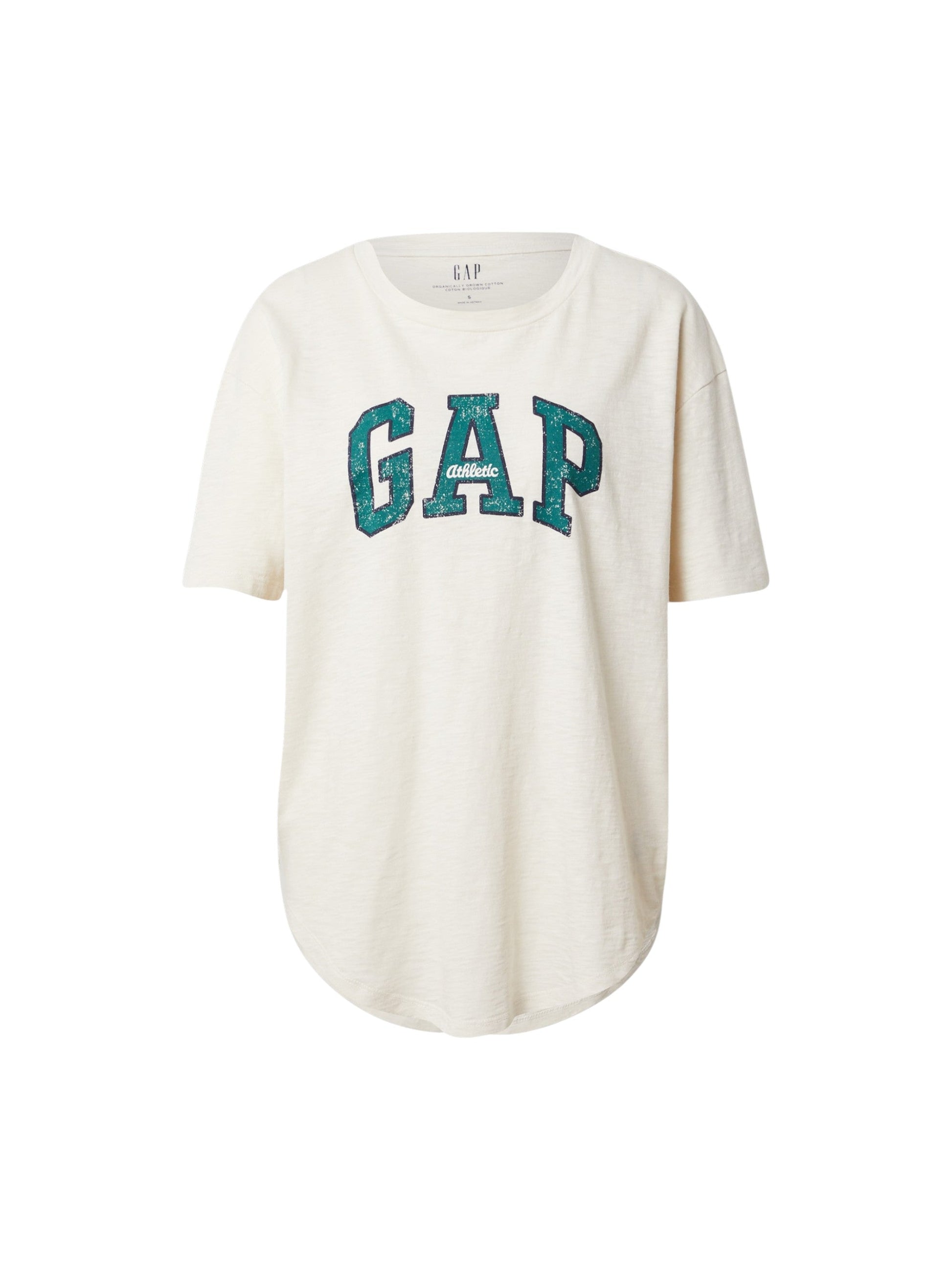 Women's Brand Logo Printed Top,Light Beige