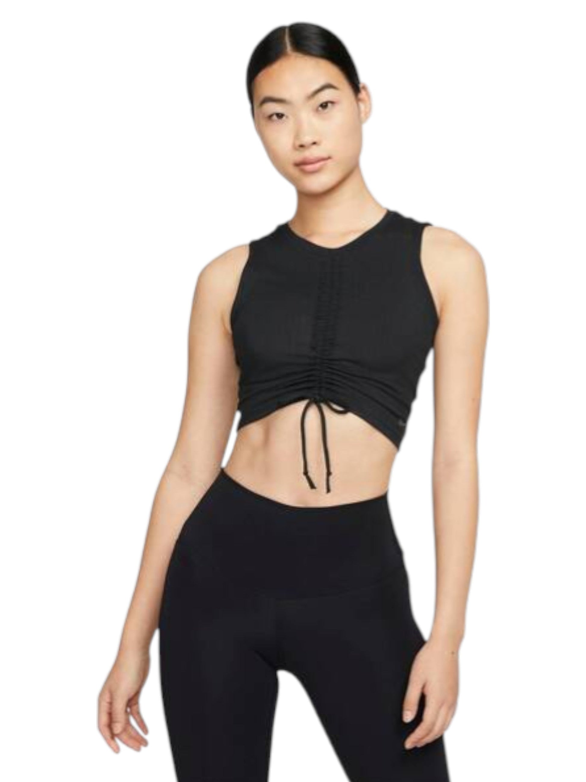 Women's Plain Solid Sport Top, Black