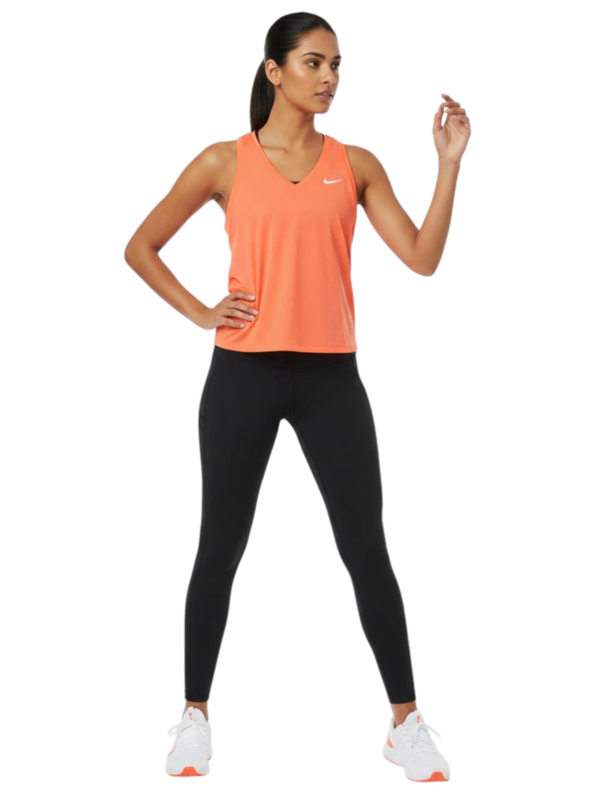 Women's Plain Solid Sport Top,Coral