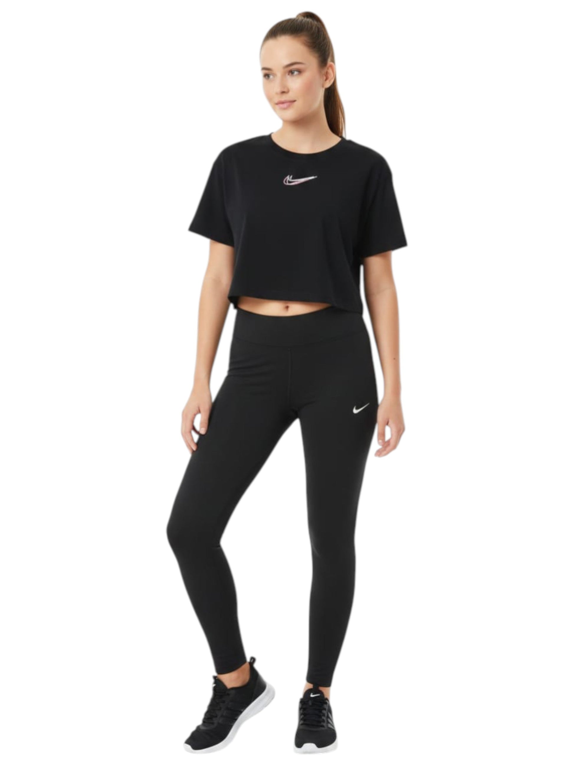 Women's Plain Solid Top,Black