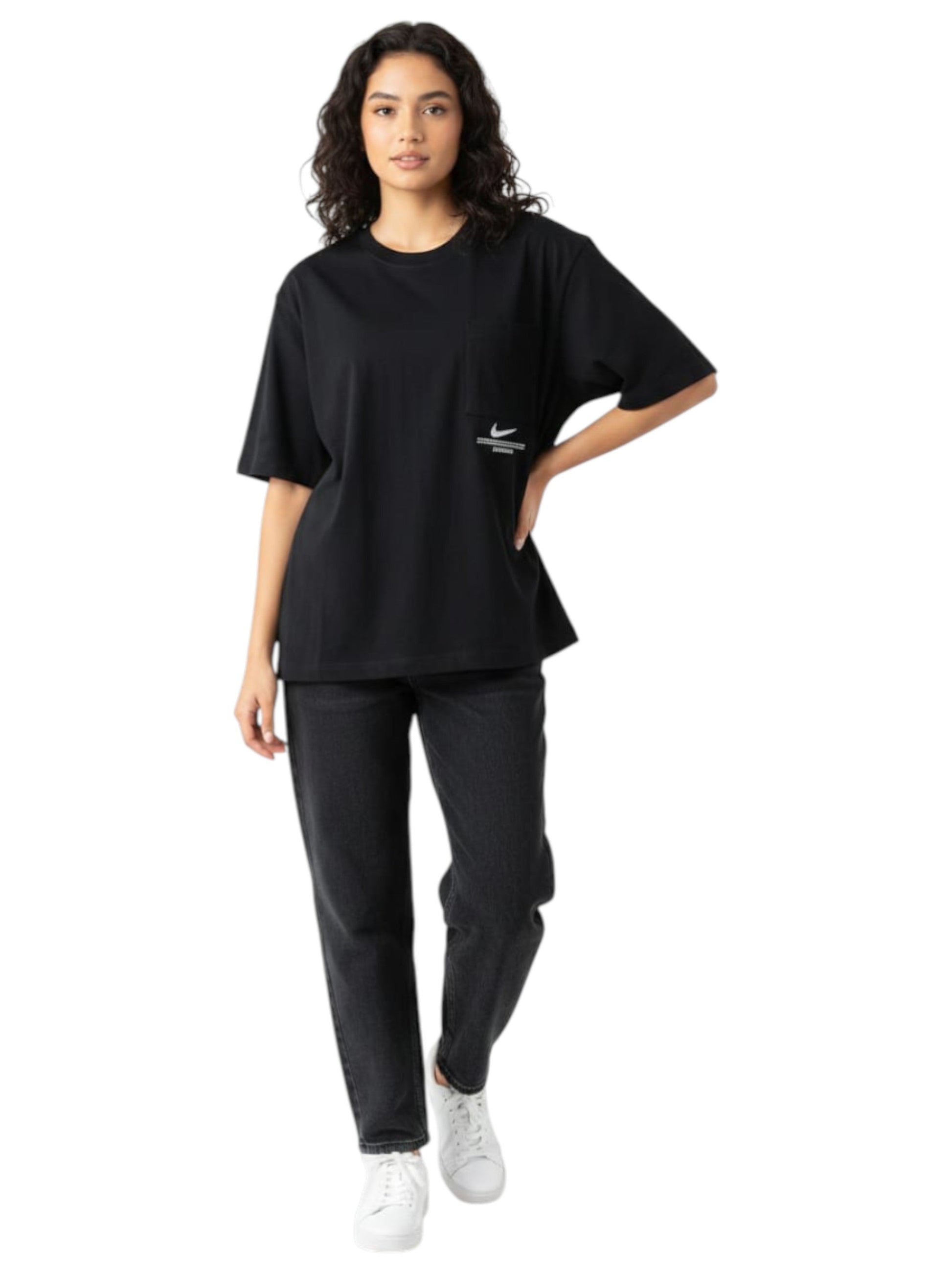 Women's Plain Solid Top,Black