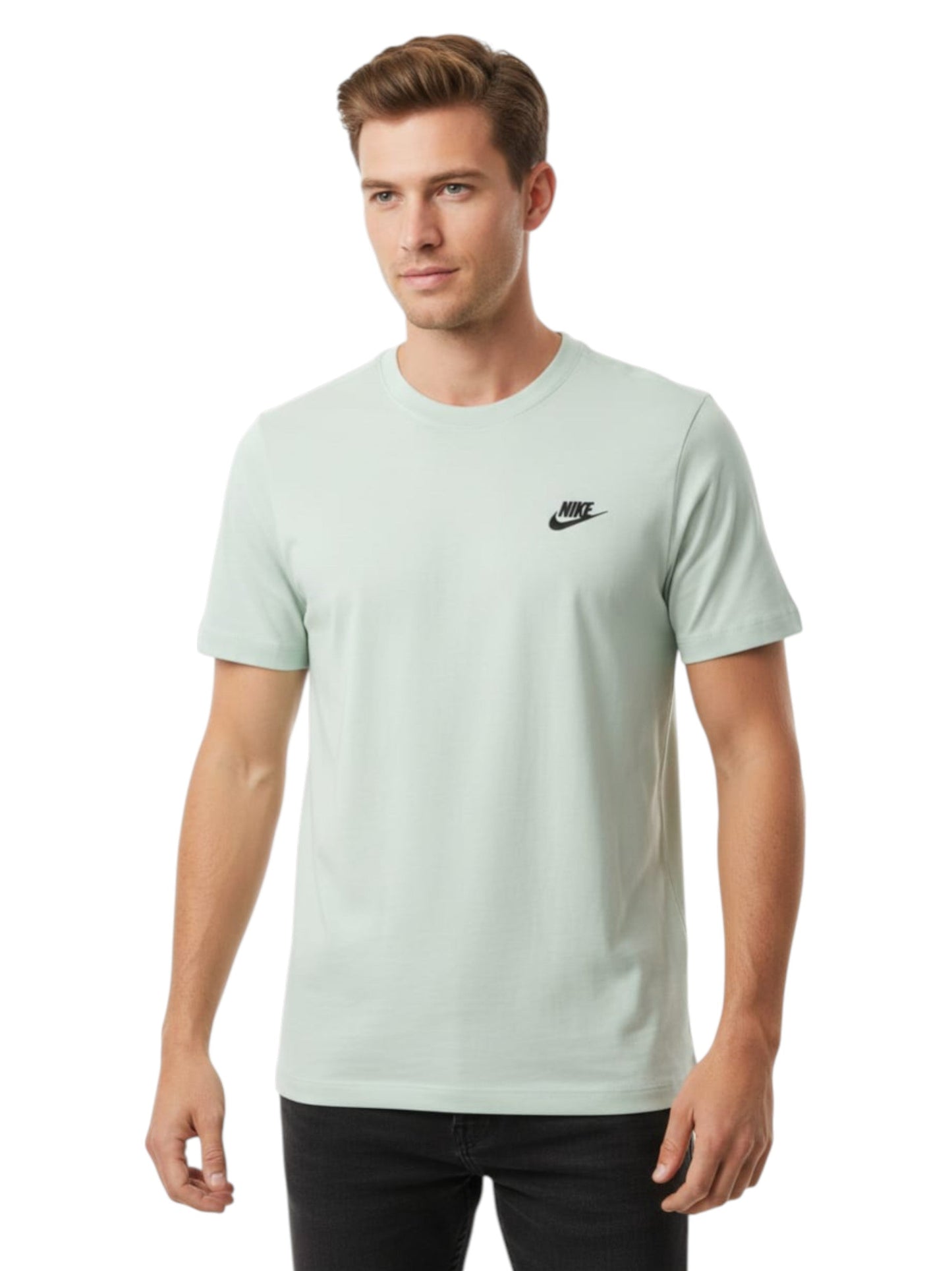 Men's Plain Solid Top,Light Mint