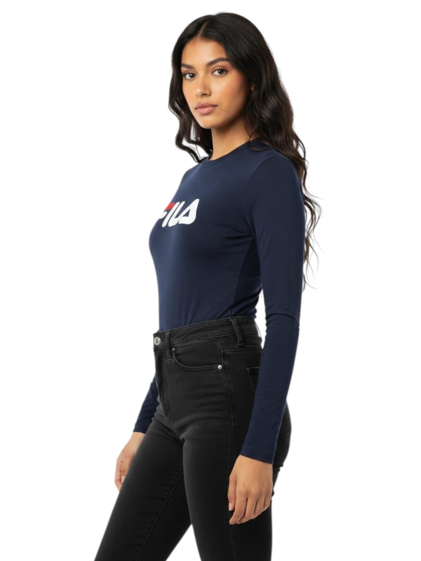Women's Brand logo Printed Bodysuit,Navy