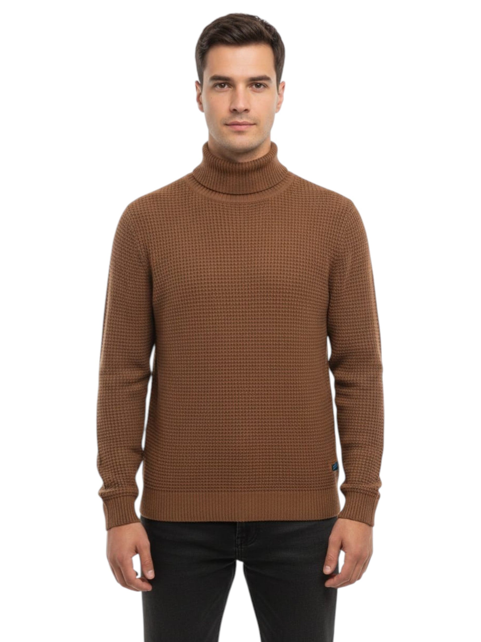 Men's Knitted Sweaters,Brown