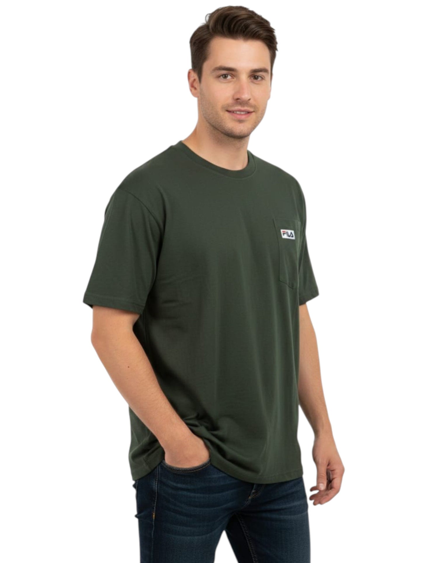 Men's Plain Top,Olive