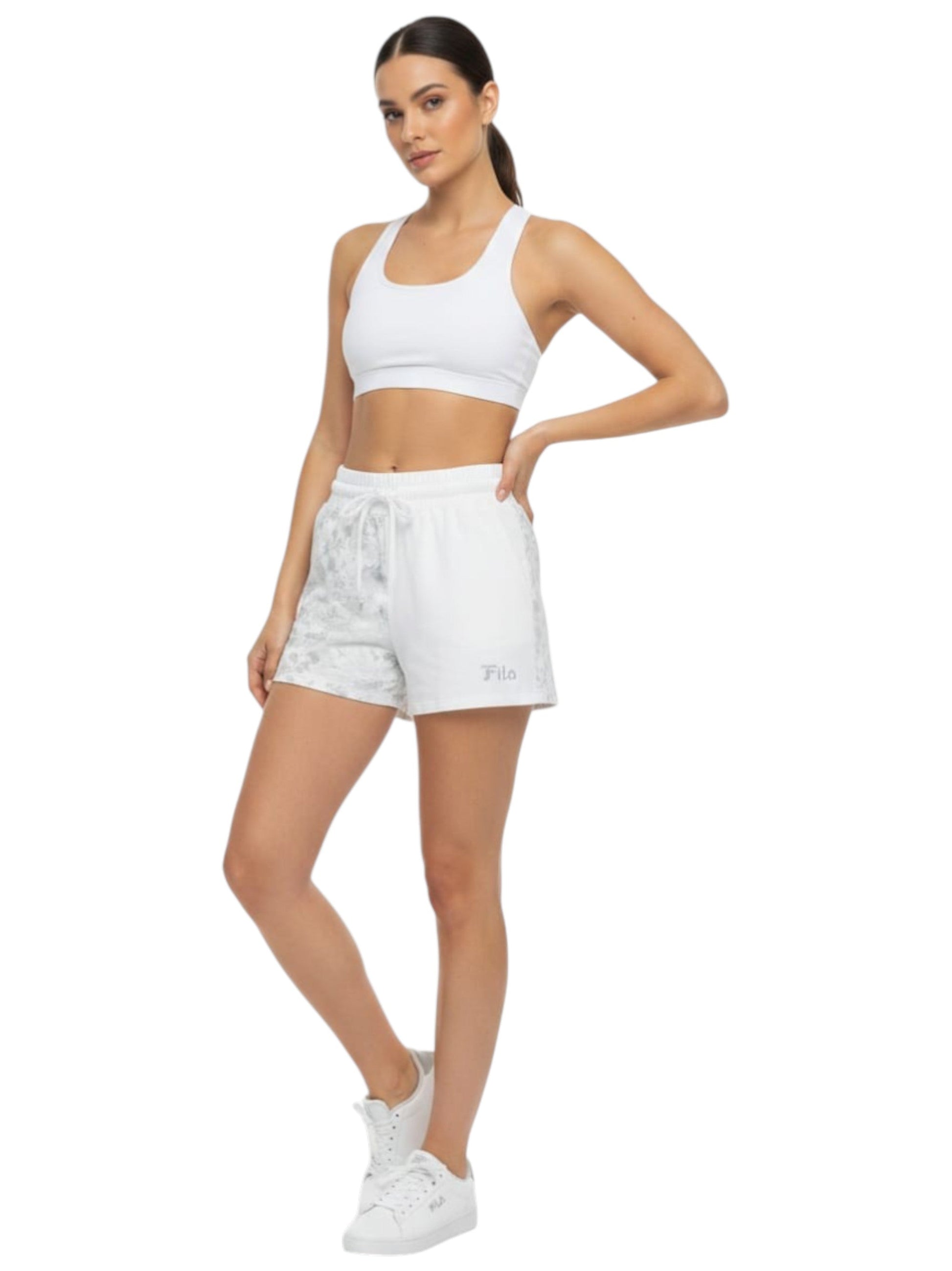 Women's Printed Short,White