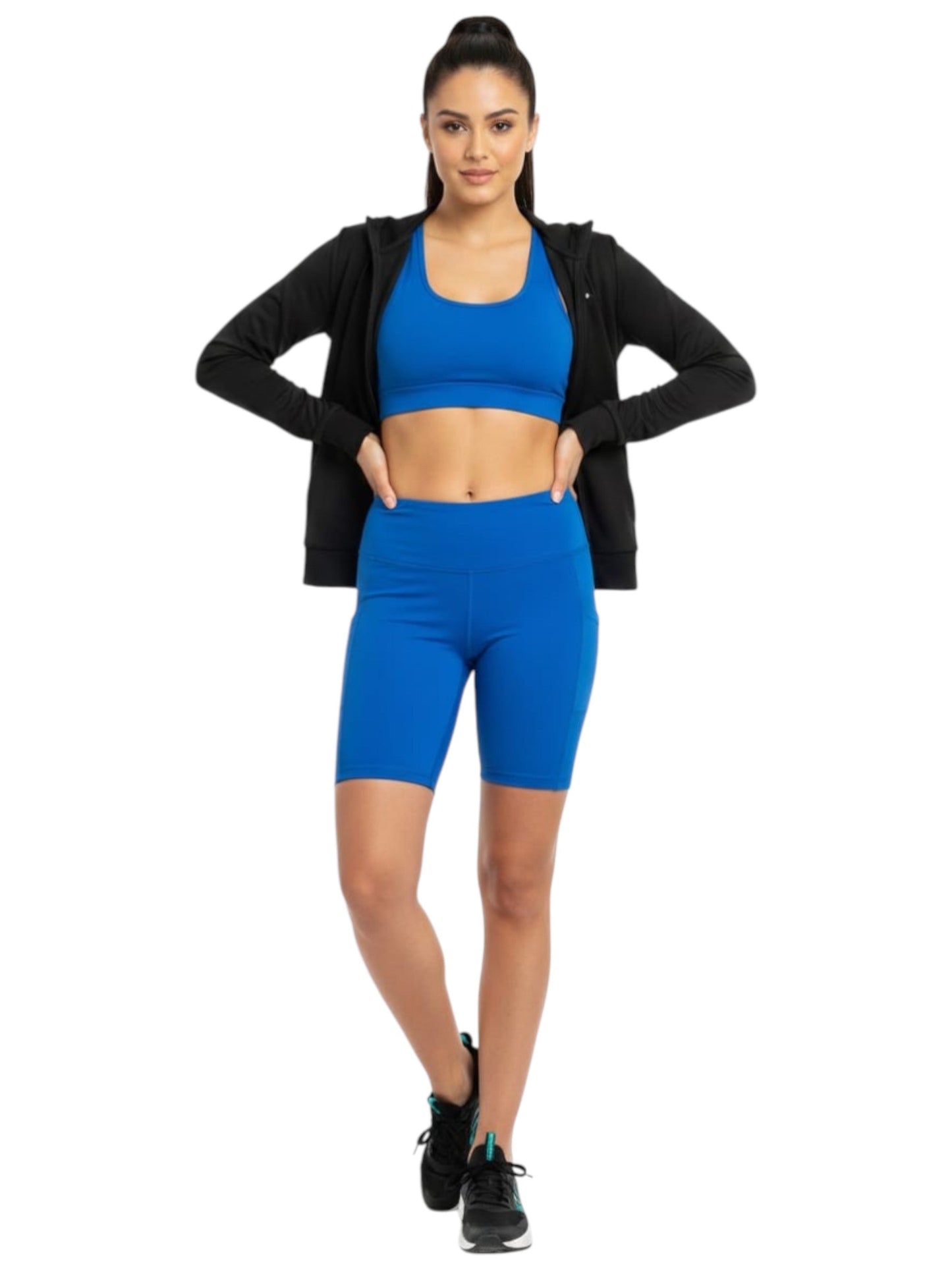 Women's Plain Sport Short,Blue