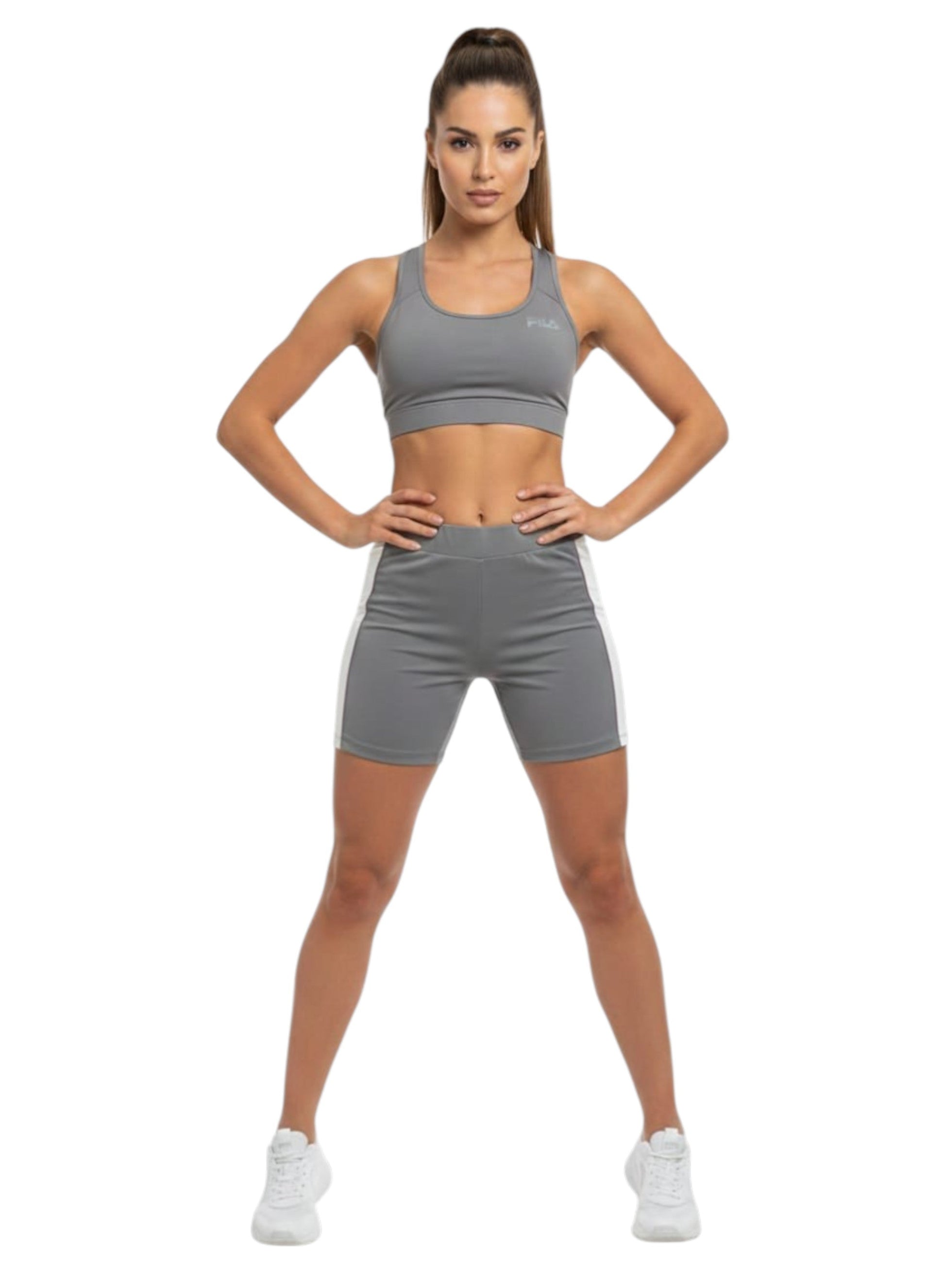 Women's Colorblocked Sport Short,Grey