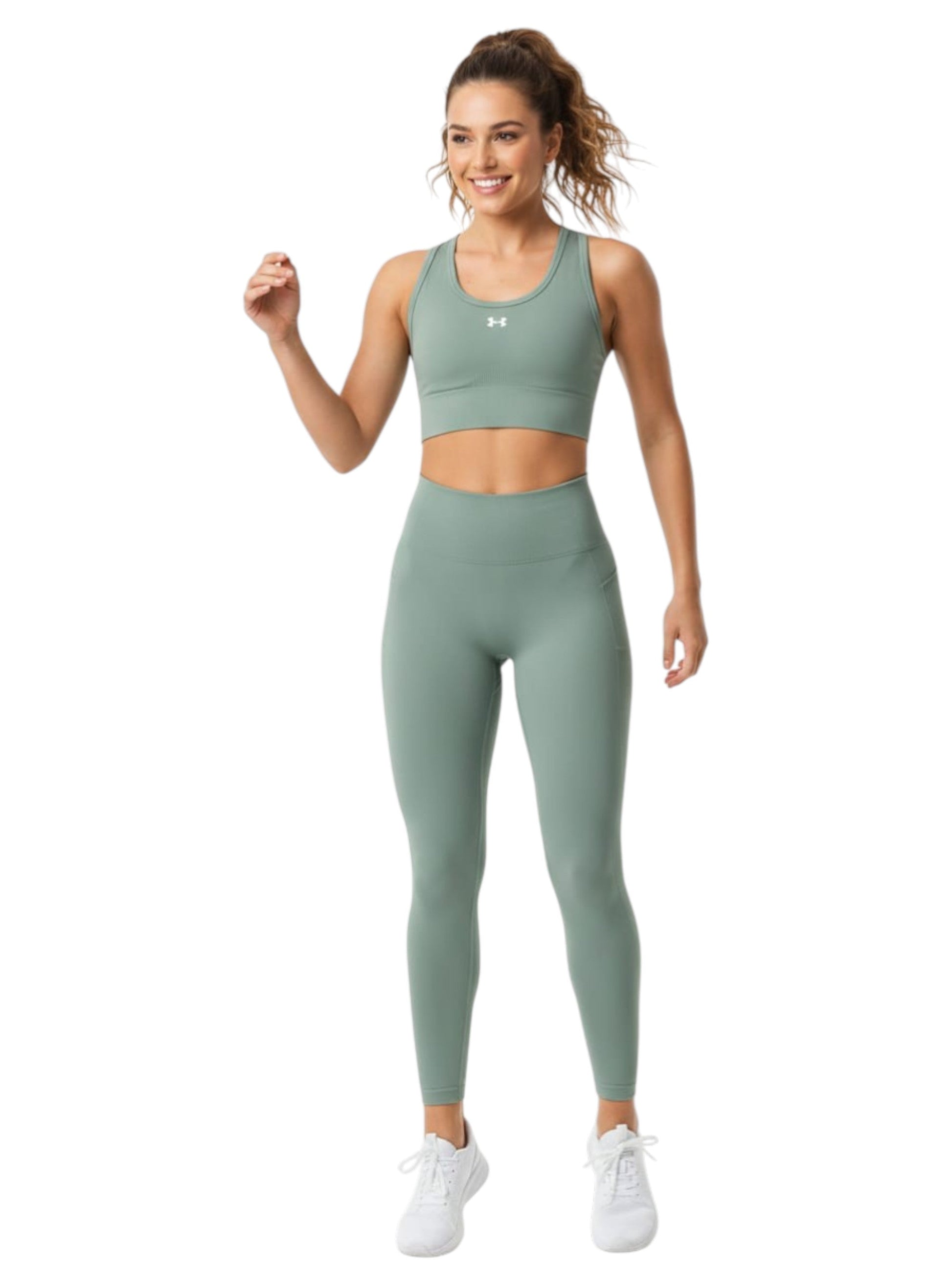 Women's Plain Sport Bra,Dusty Mint