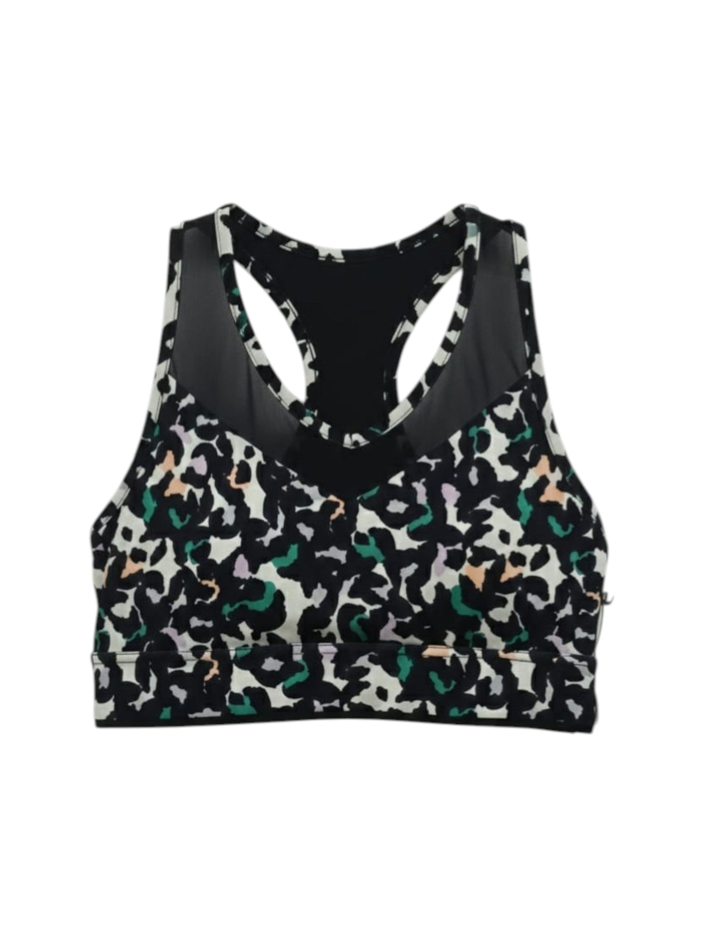 Women's Printed Sport Bra,Black