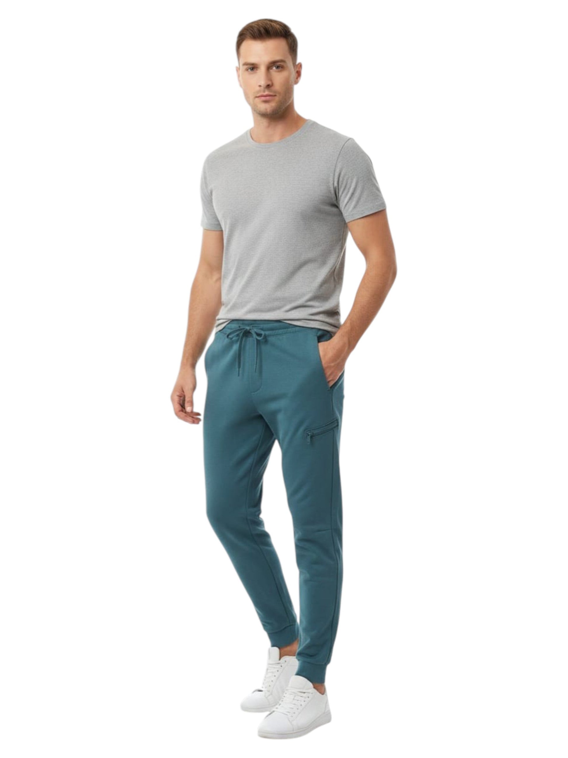 Men's Plain Sport Pant,Dark Mint