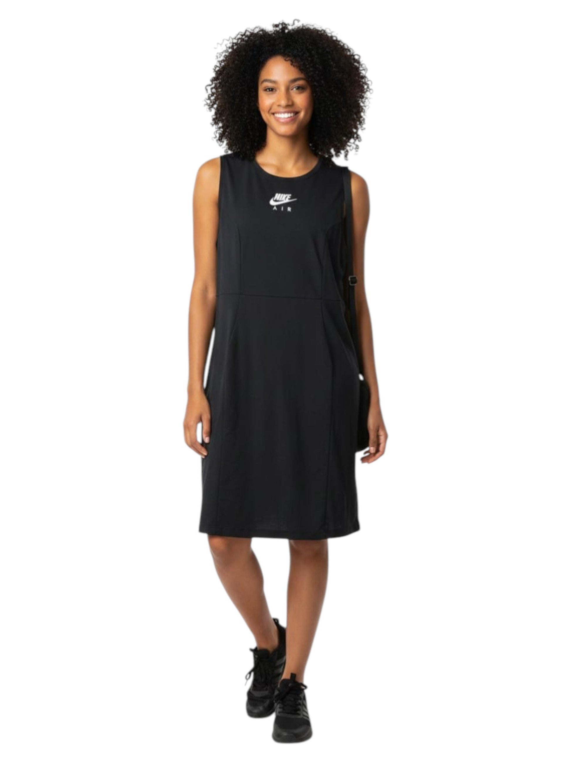 Women's Logo Printed Sport Dress,Black