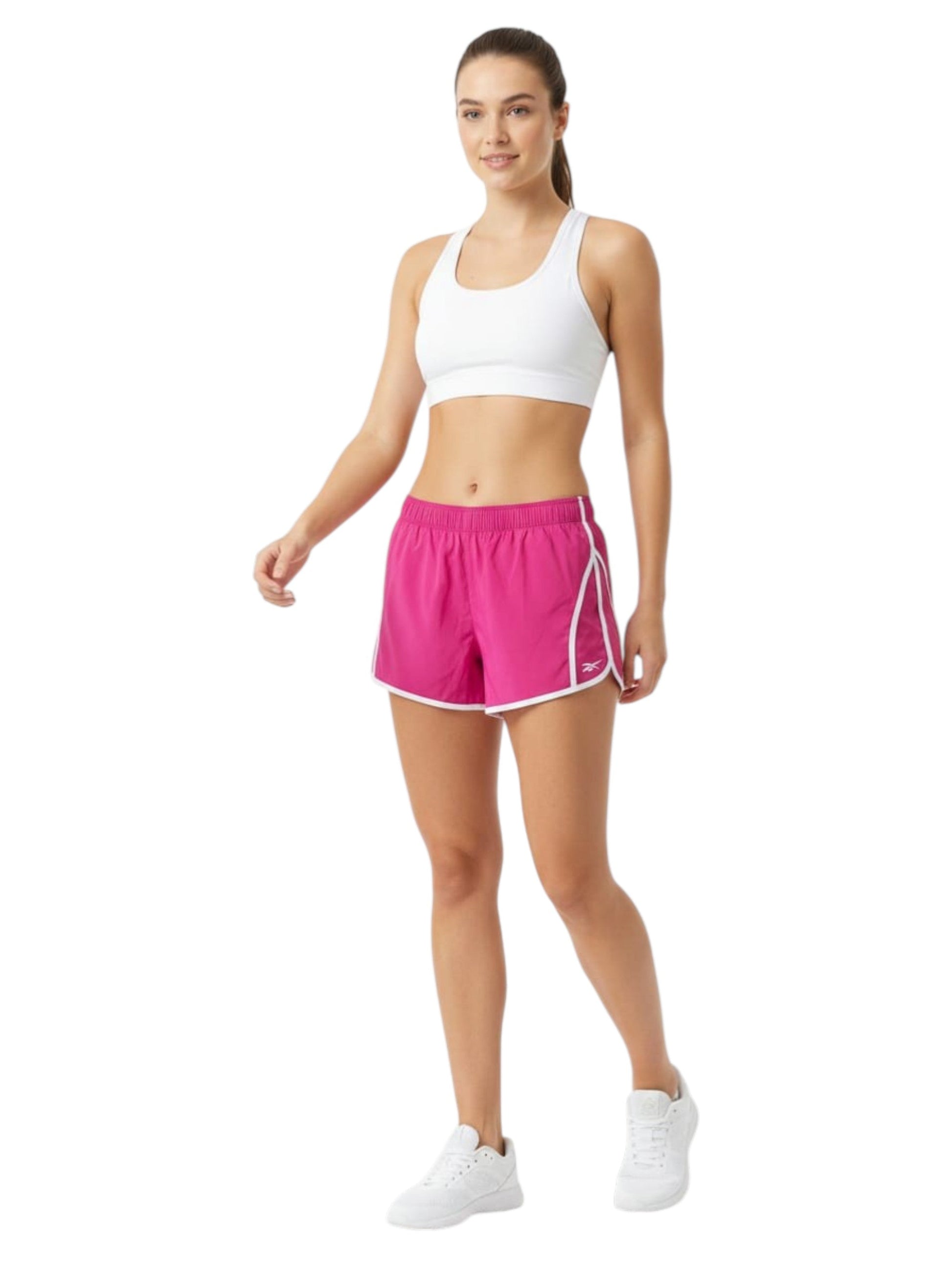 Women's Colorblocked Sport Short,Pink