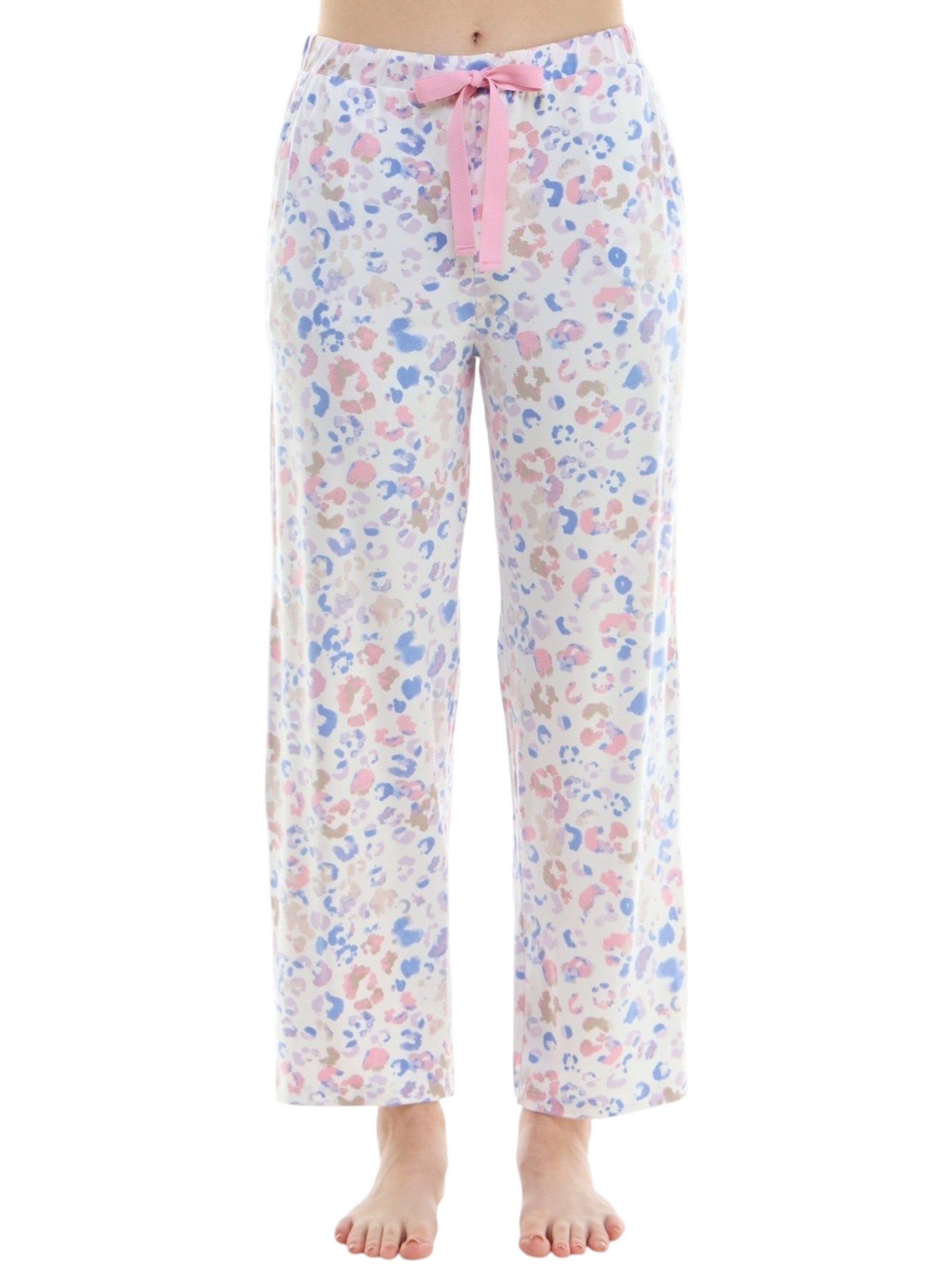 Women's Printed Sleepwear Pant,White