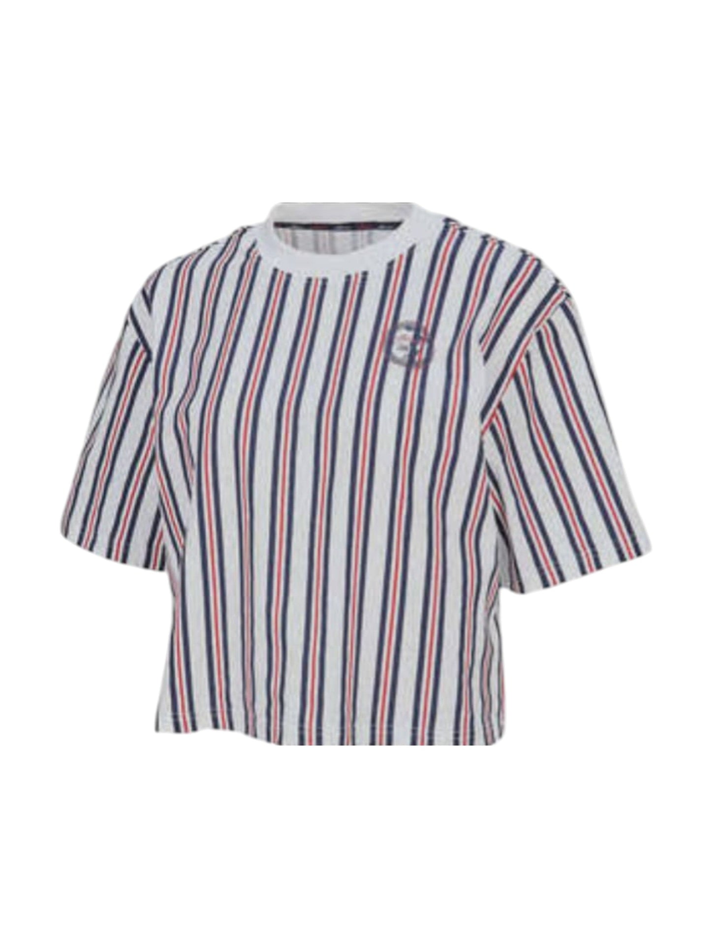 Womens Multi Colored Striped Top,White
