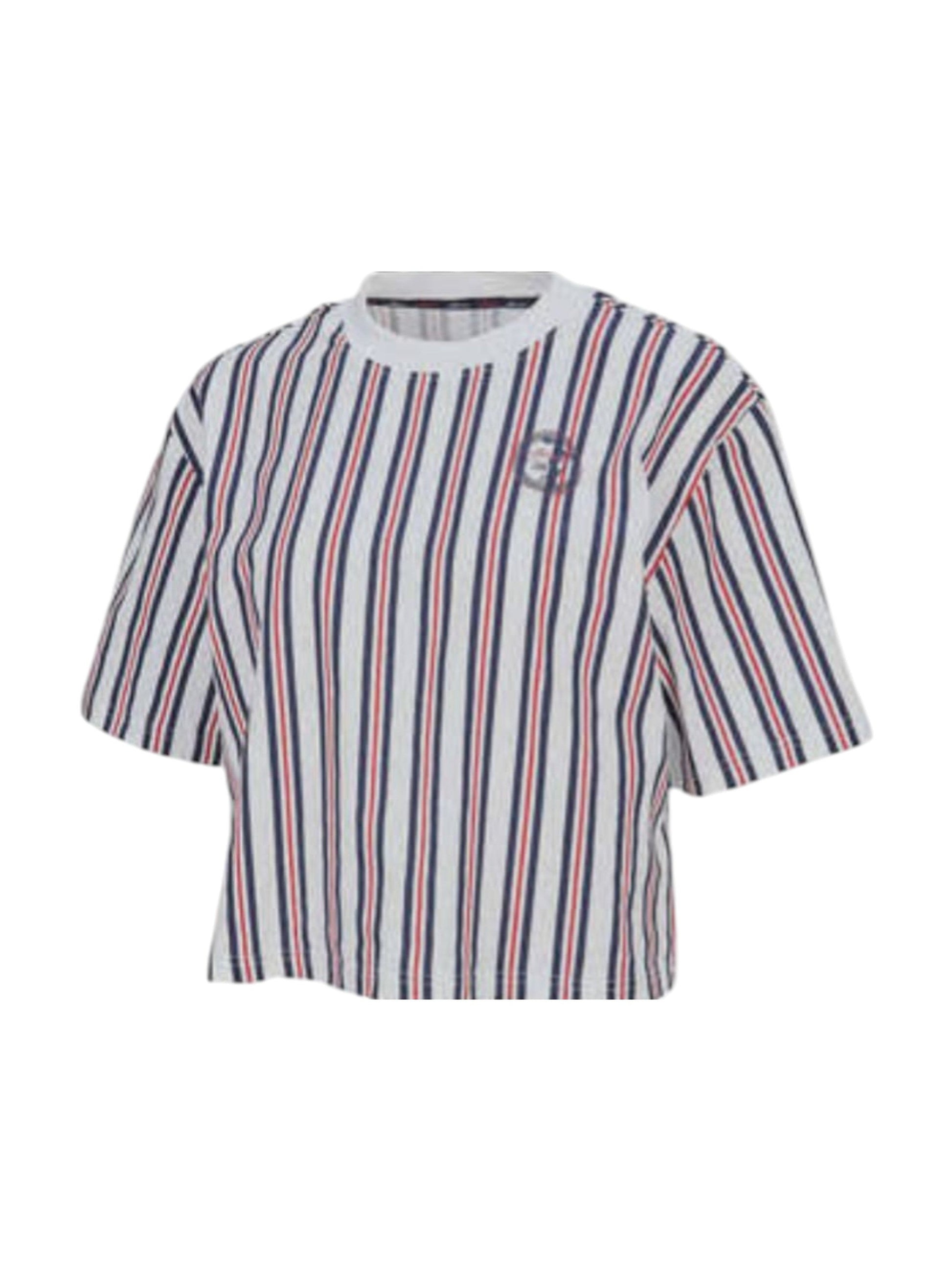 Womens Multi Colored Striped Top,White