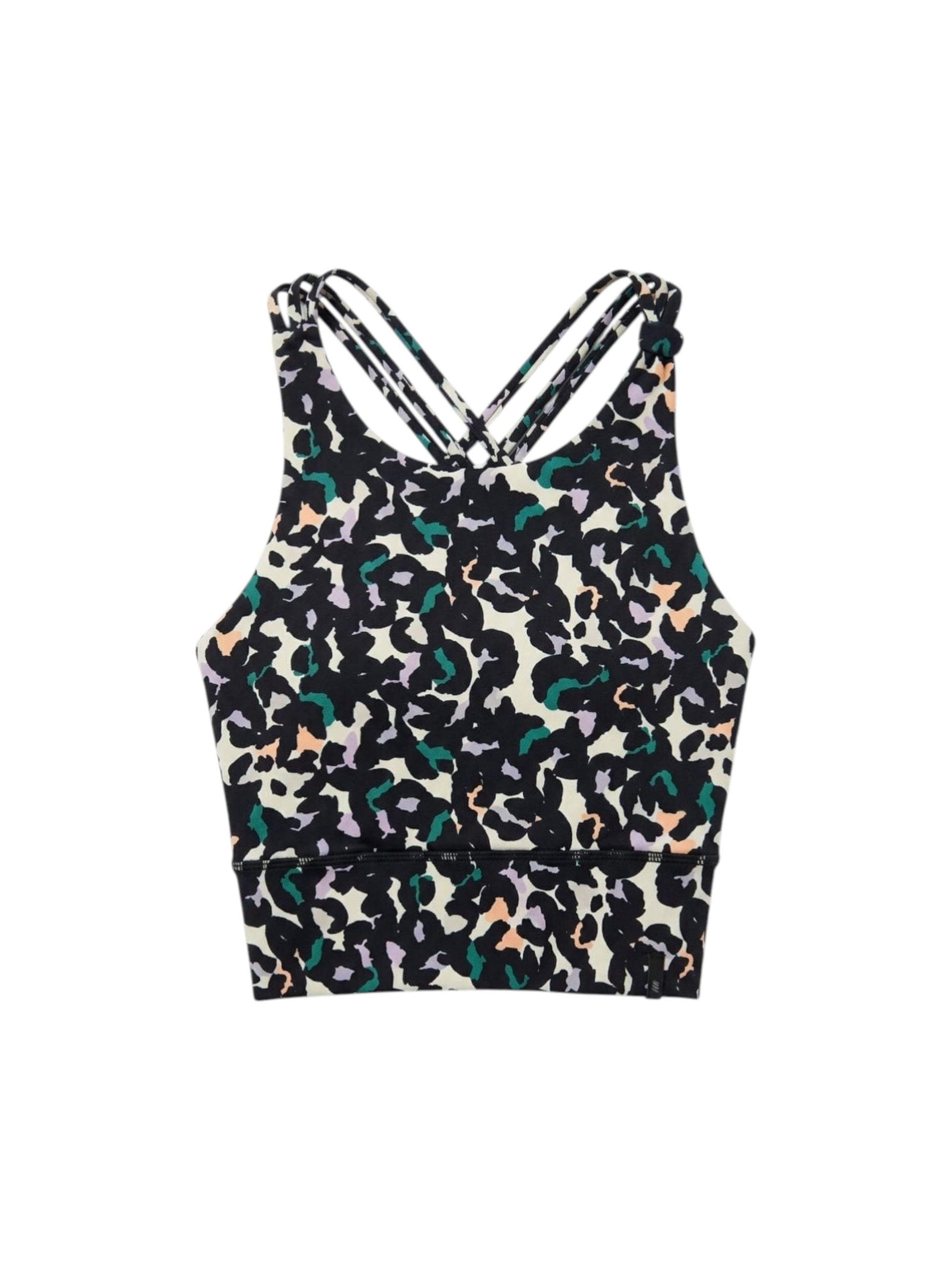 Women's Printed Sport Top,Black