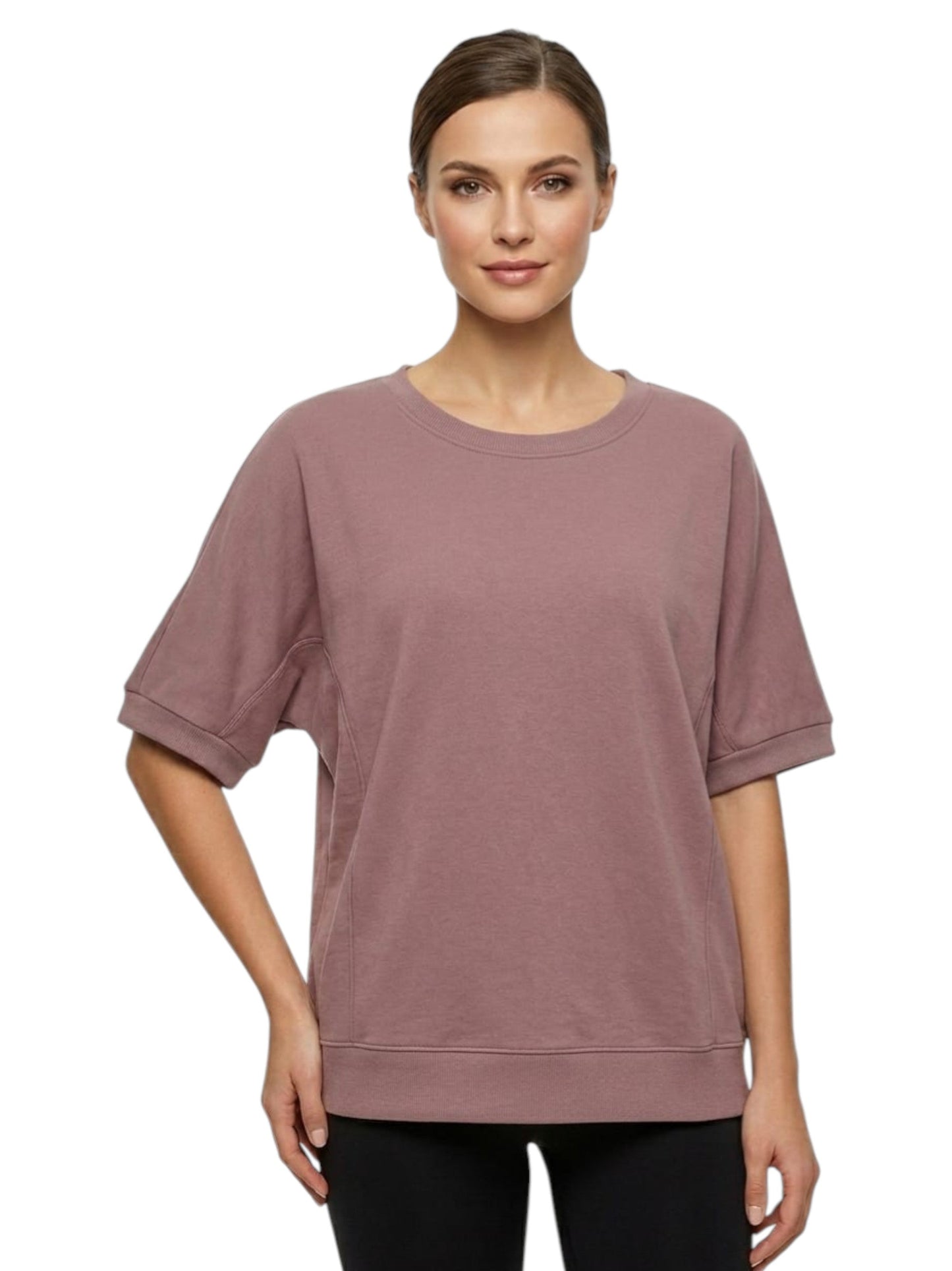 Women's Plain Top,Dusty Rose