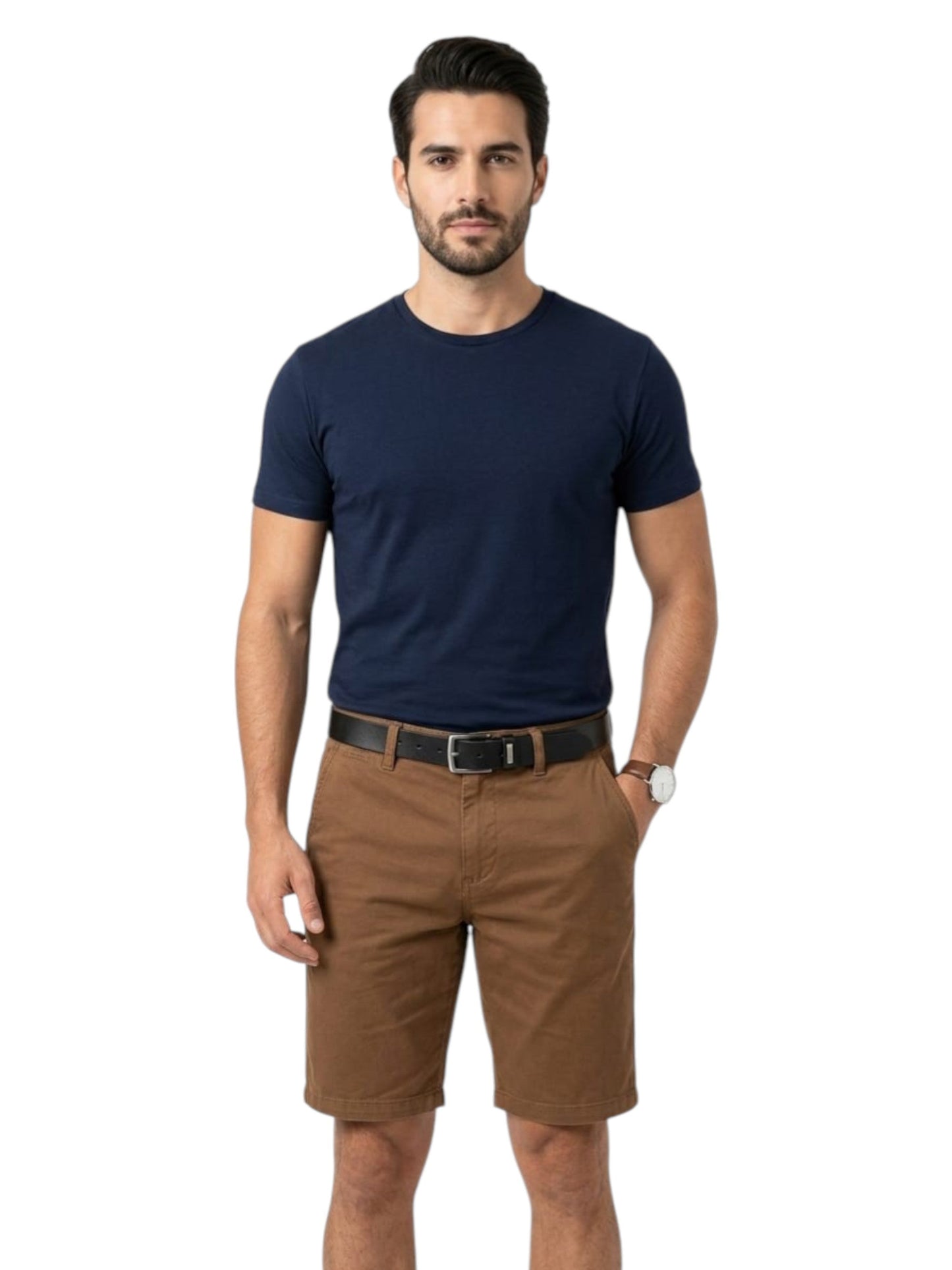 Men's Plain Short,Brown