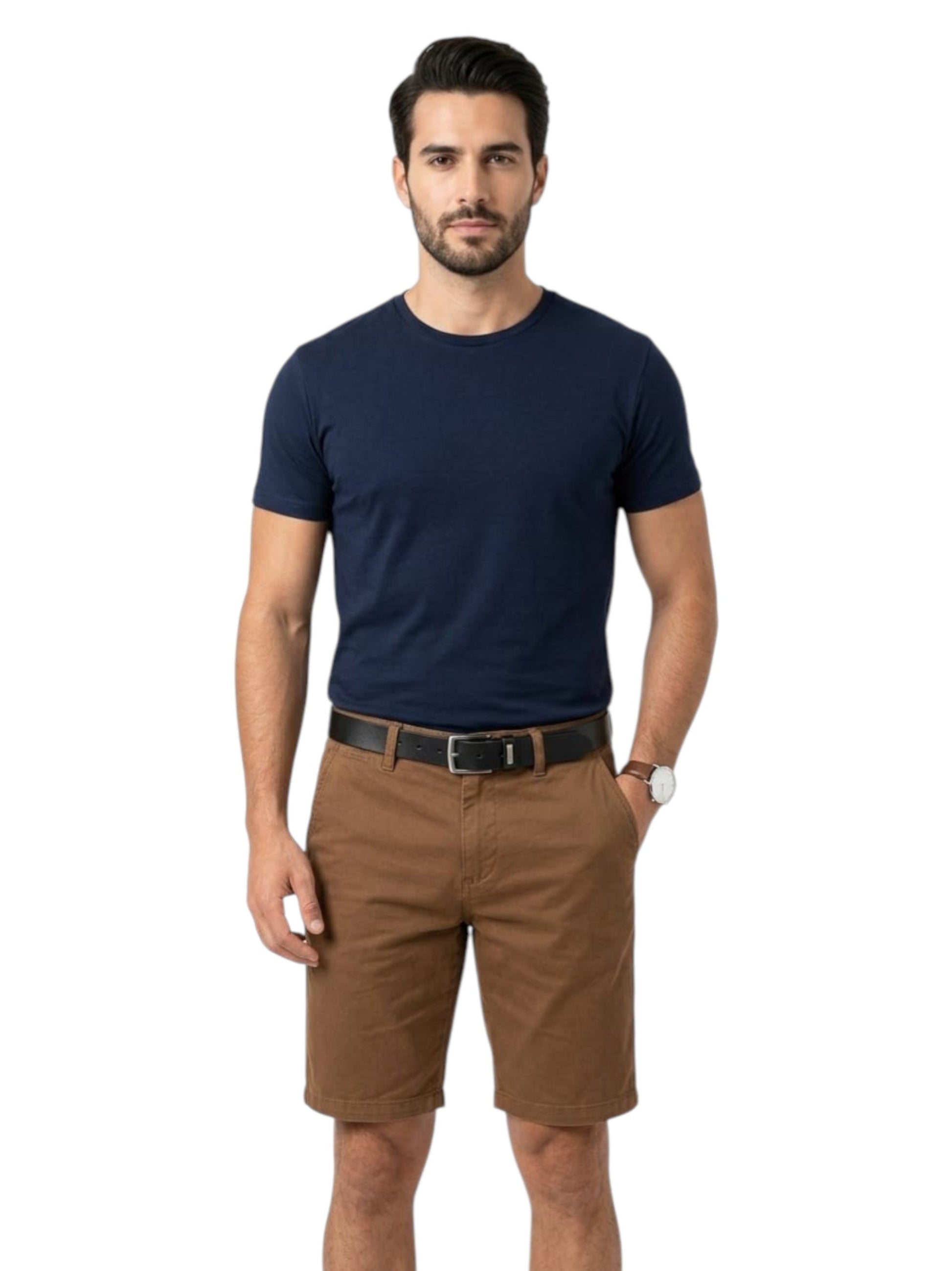 Men's Plain Short,Brown