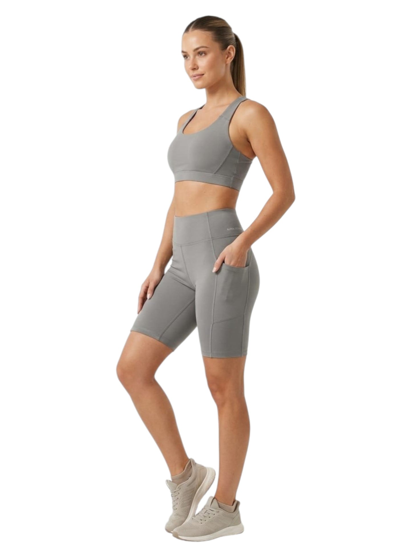 Women's Plain Sport Short,Grey