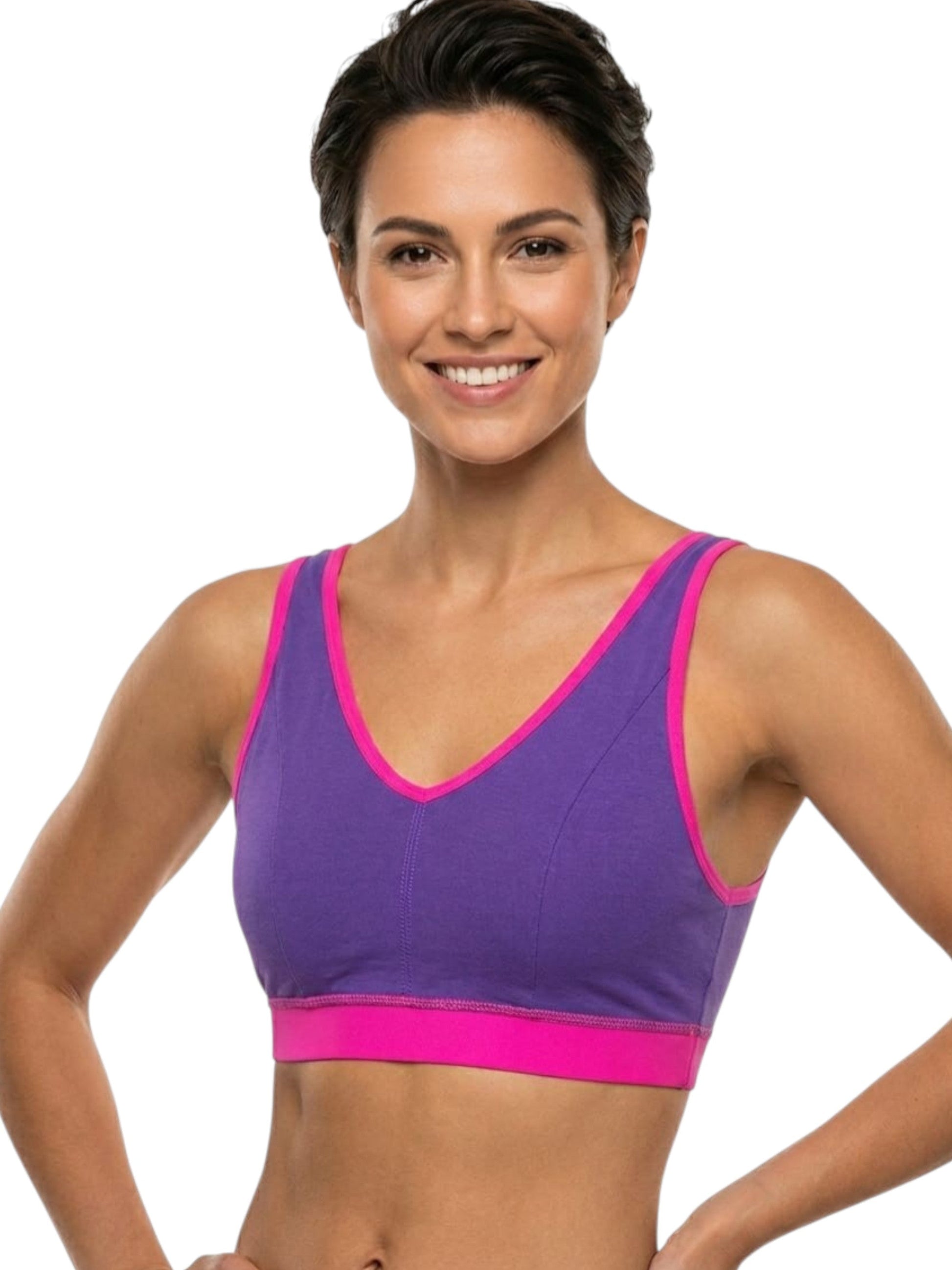Women's Ribbed Sport Bra,Mauve