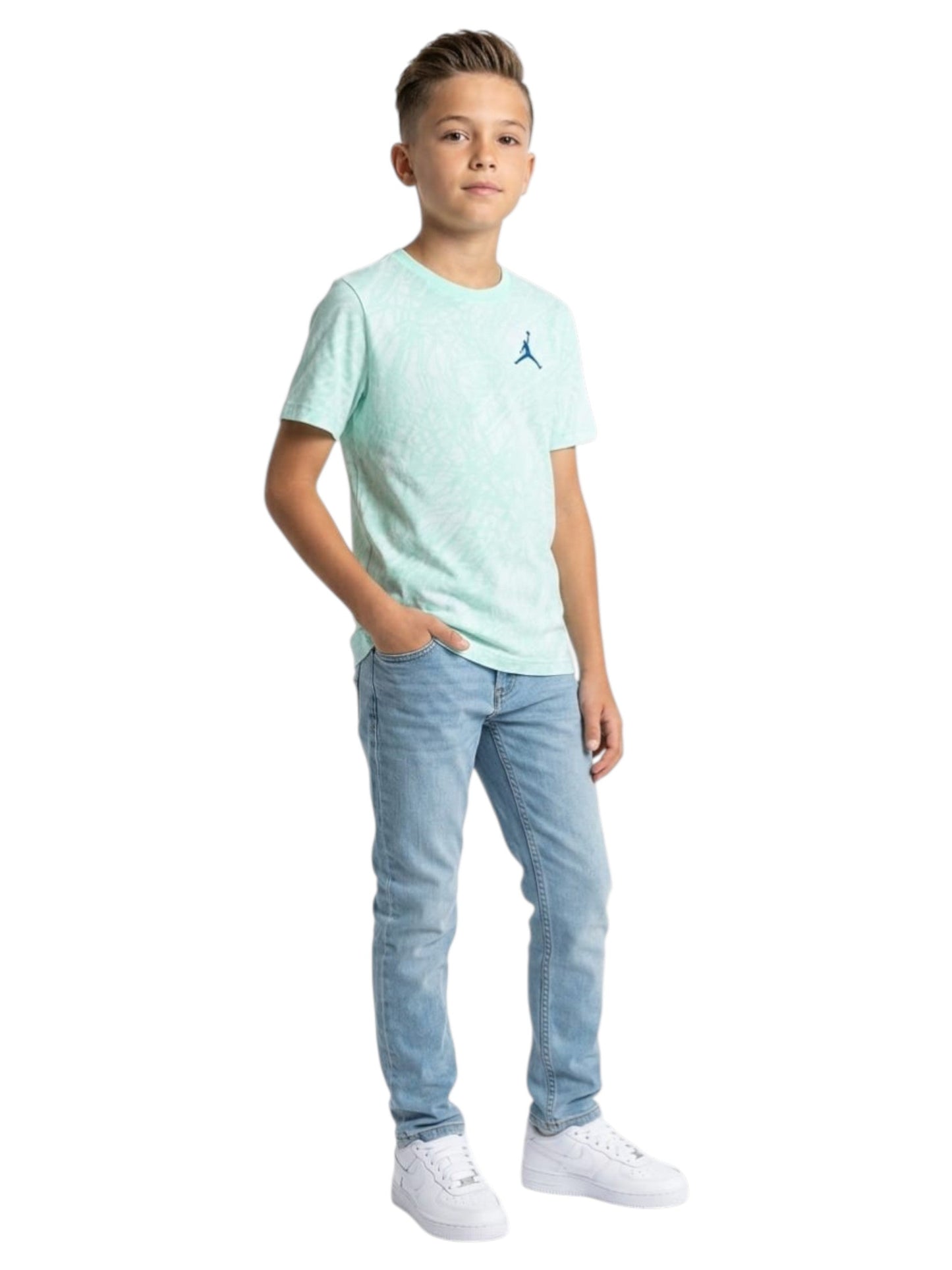 Kids Boy's Printed Top,Aqua