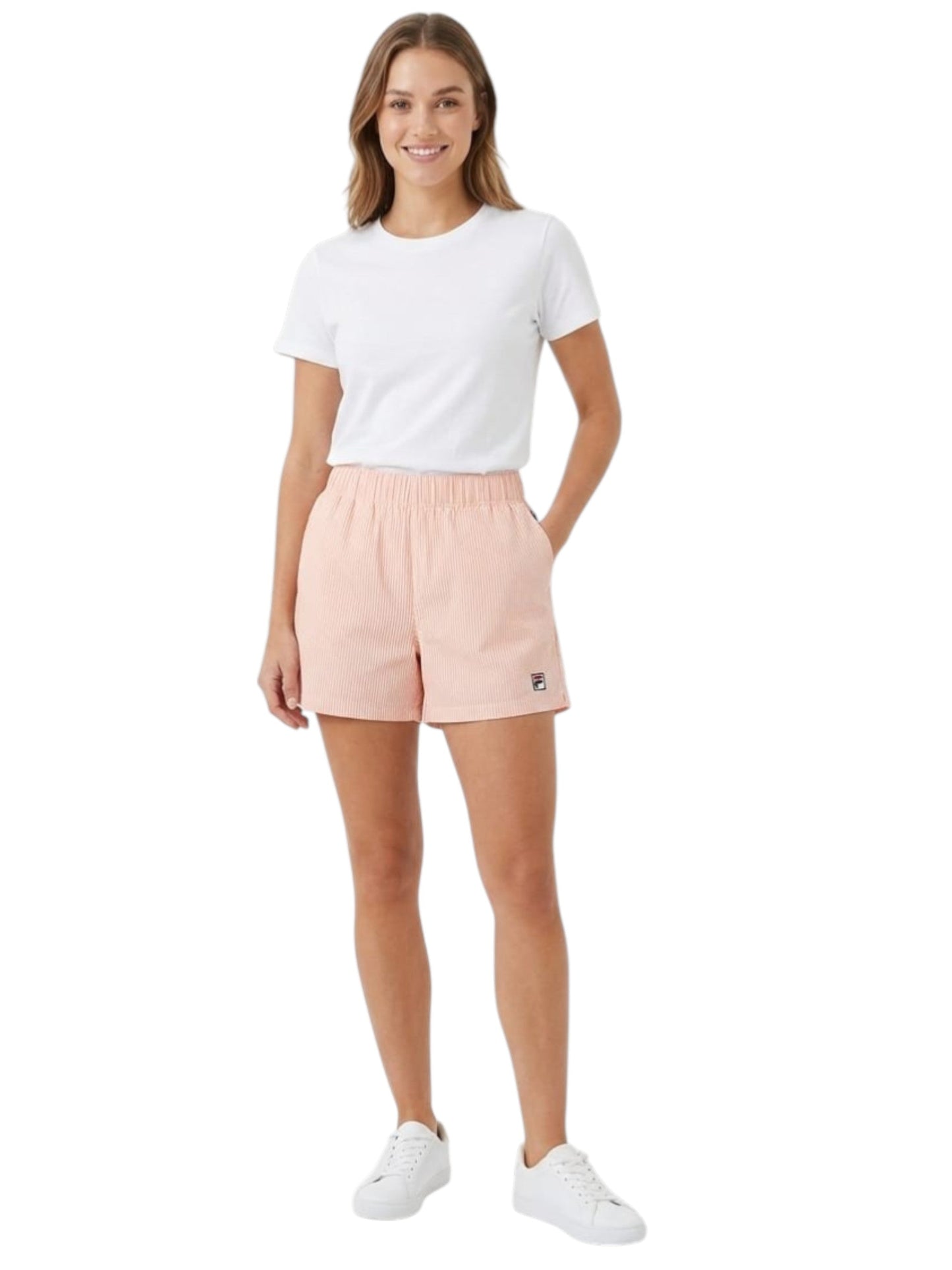 Women's Striped Short,Coral