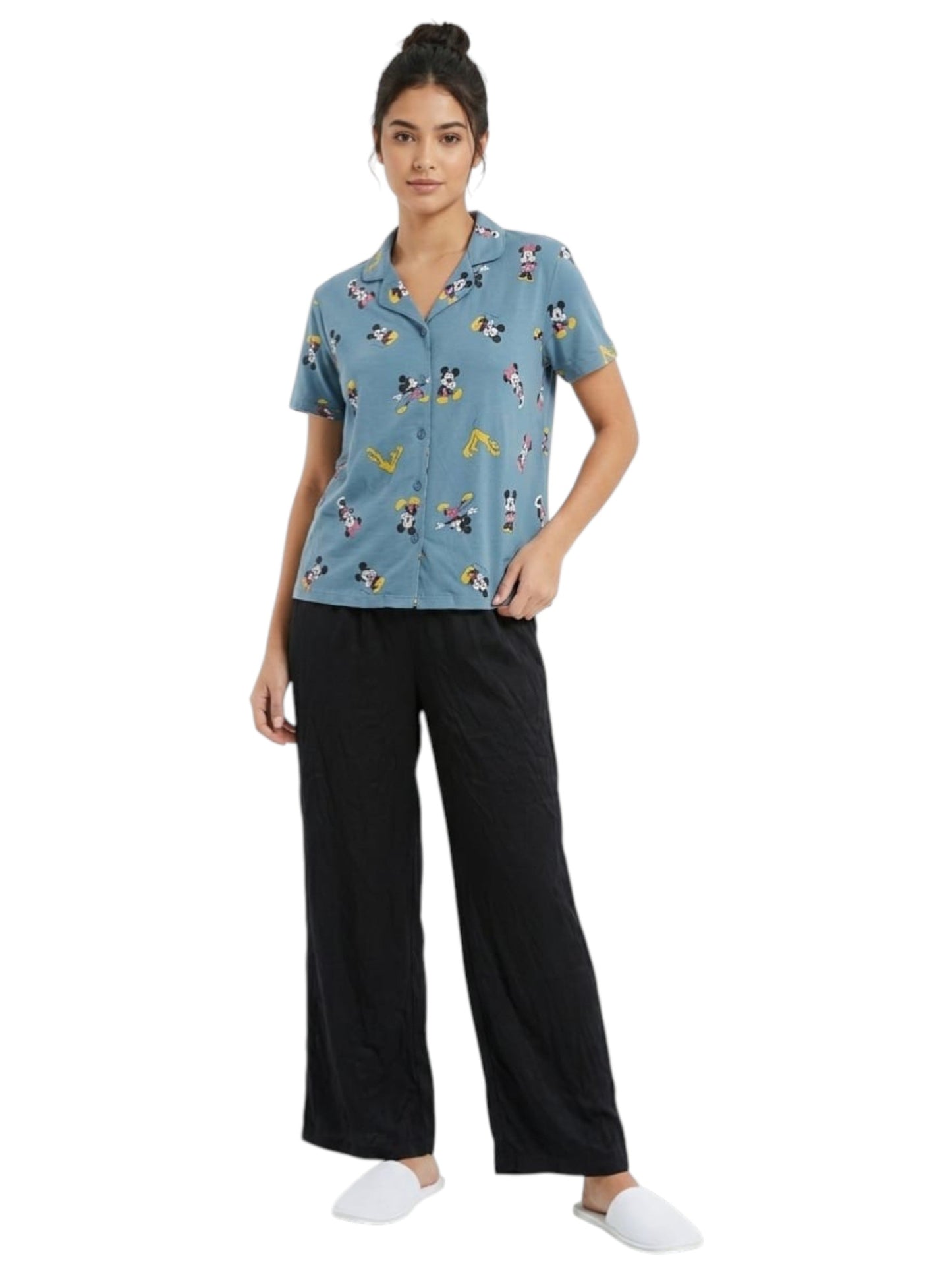 Women's Plain Sleepwear Pant,Black