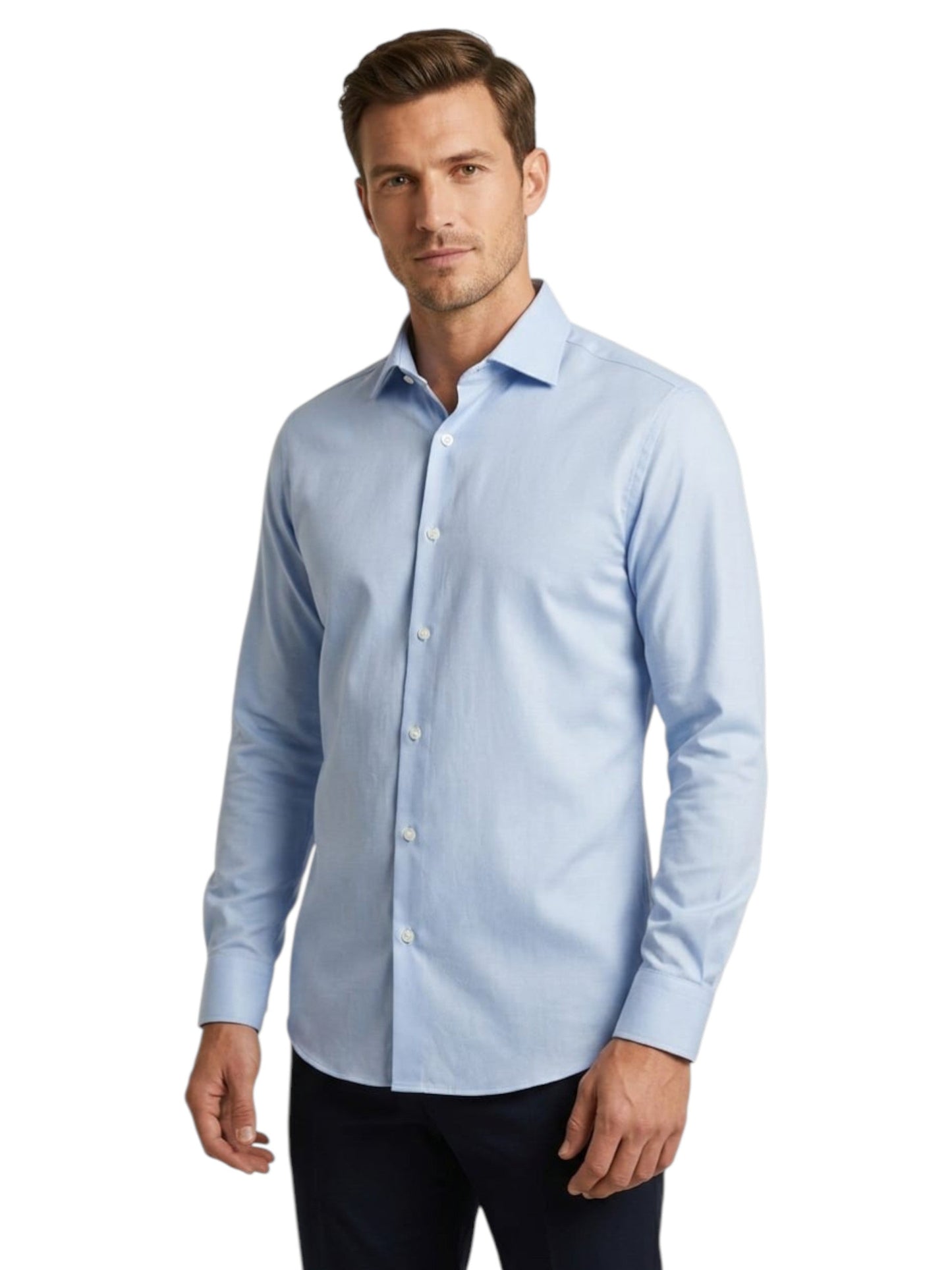Men's Textured Dress Shirt,Light Blue
