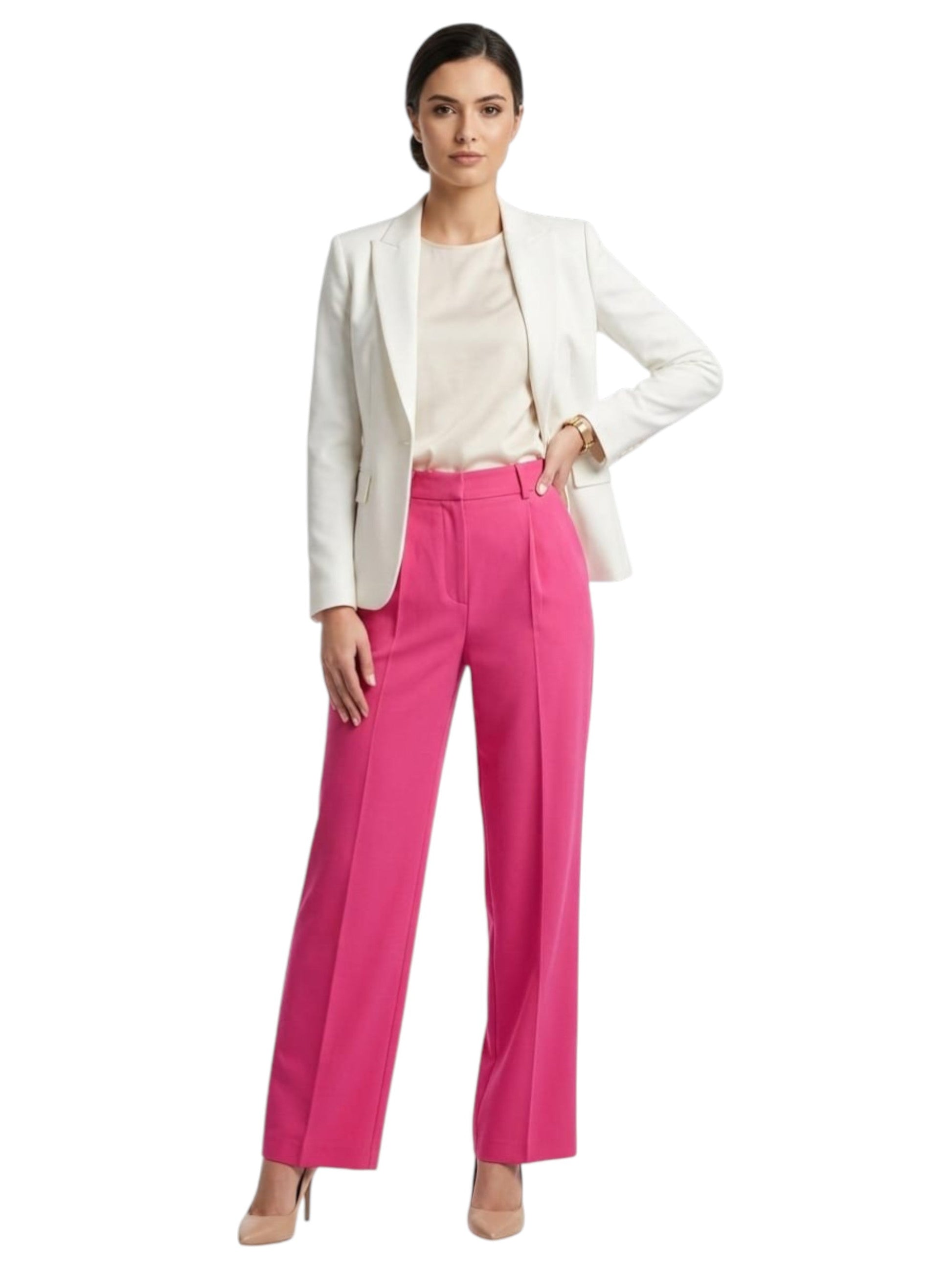 Women's Plain Pant,Pink