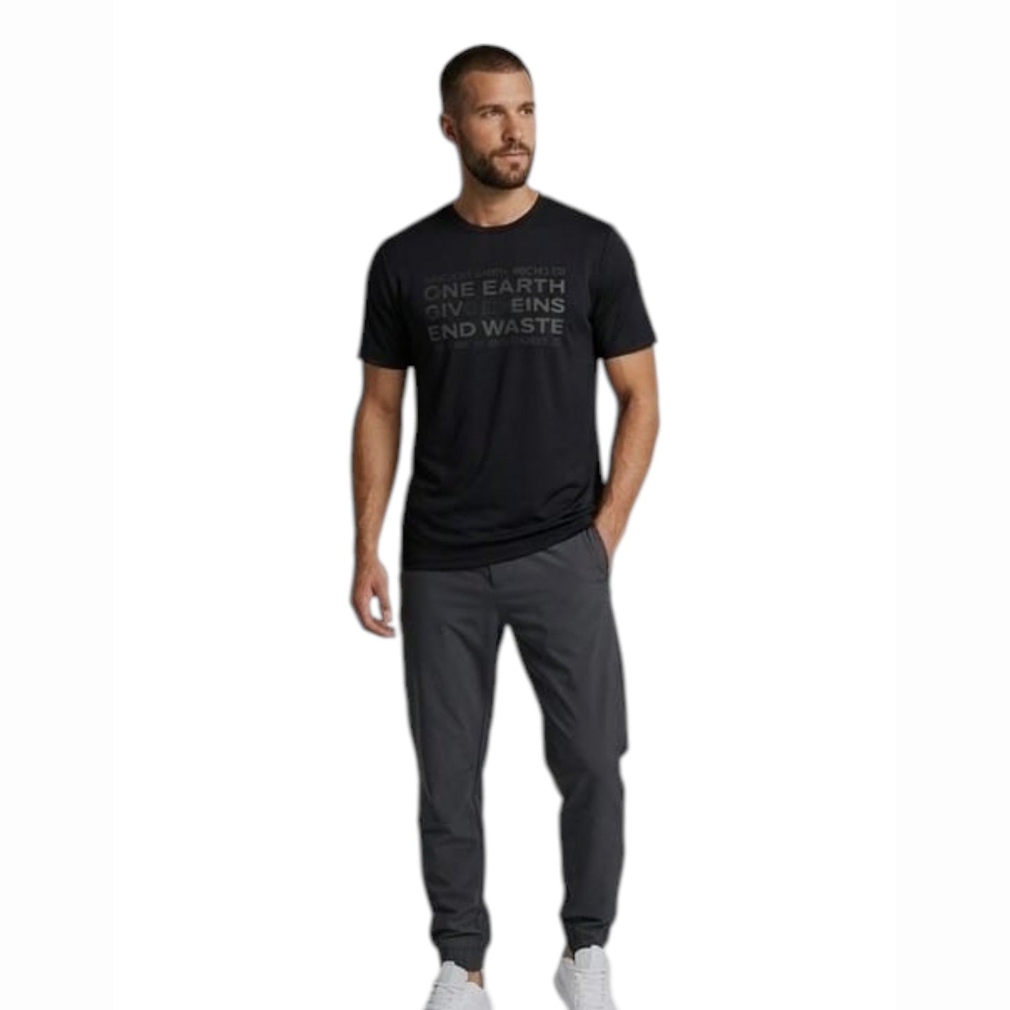 Men's Printed Top,Black