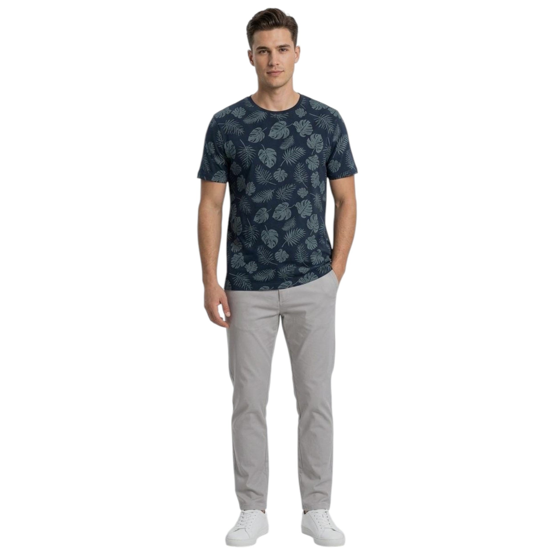 Men's Printed Top,Navy