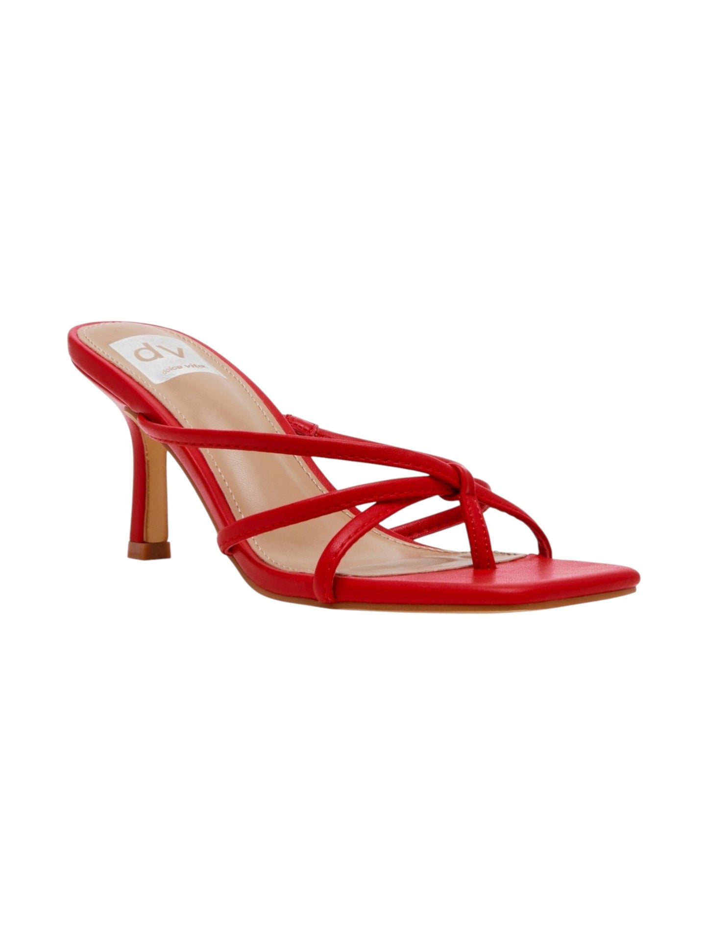 Women's Plain Heeled Shoes,Red