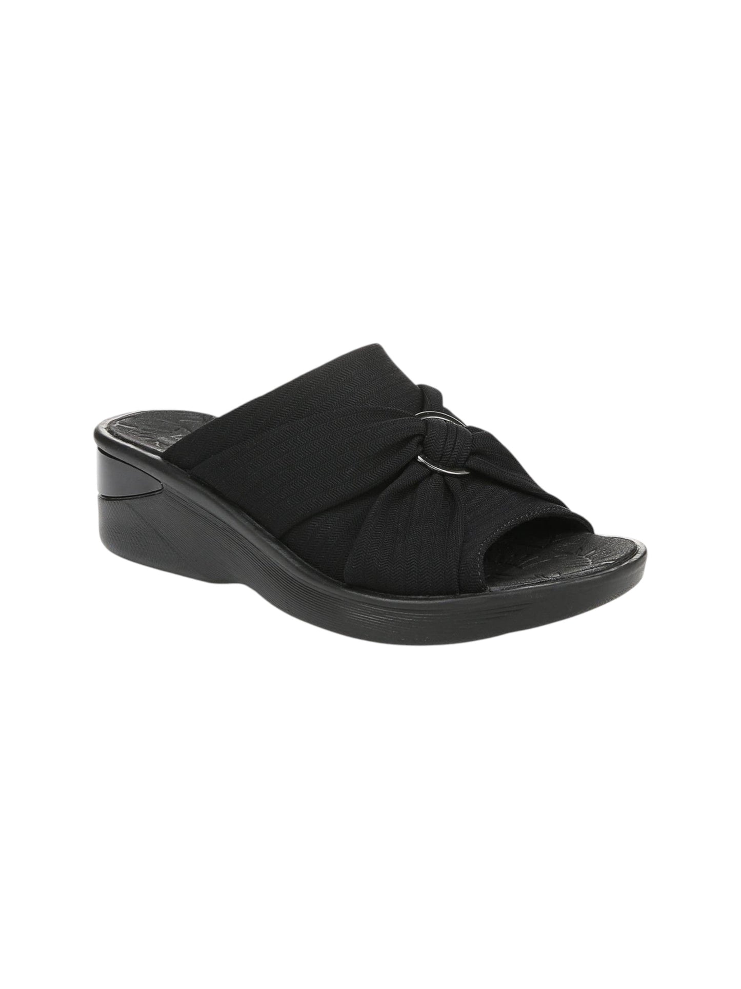 Women's Knitted Heeled Shoes,Black