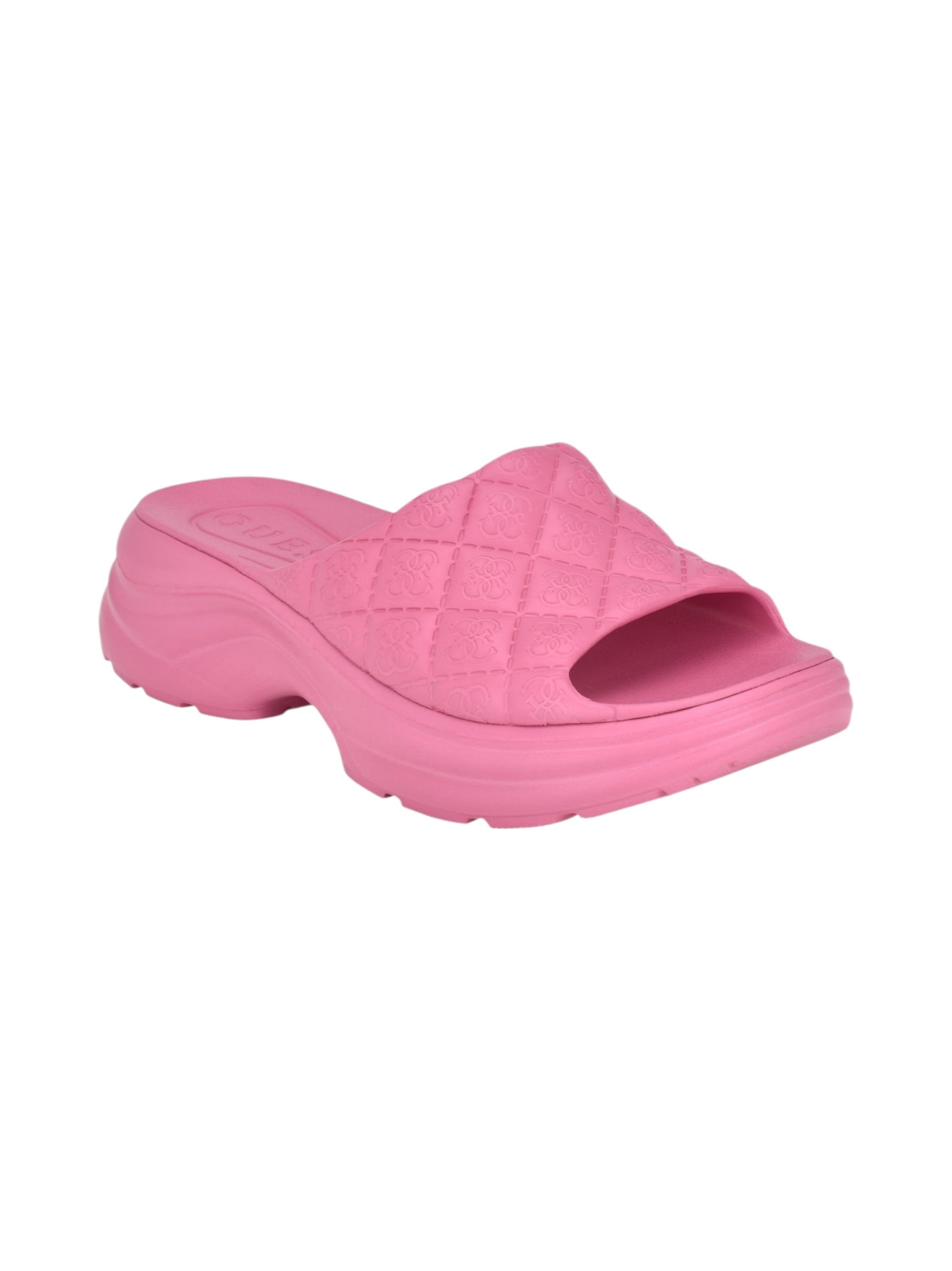 Women's Plain High Slippers,Pink