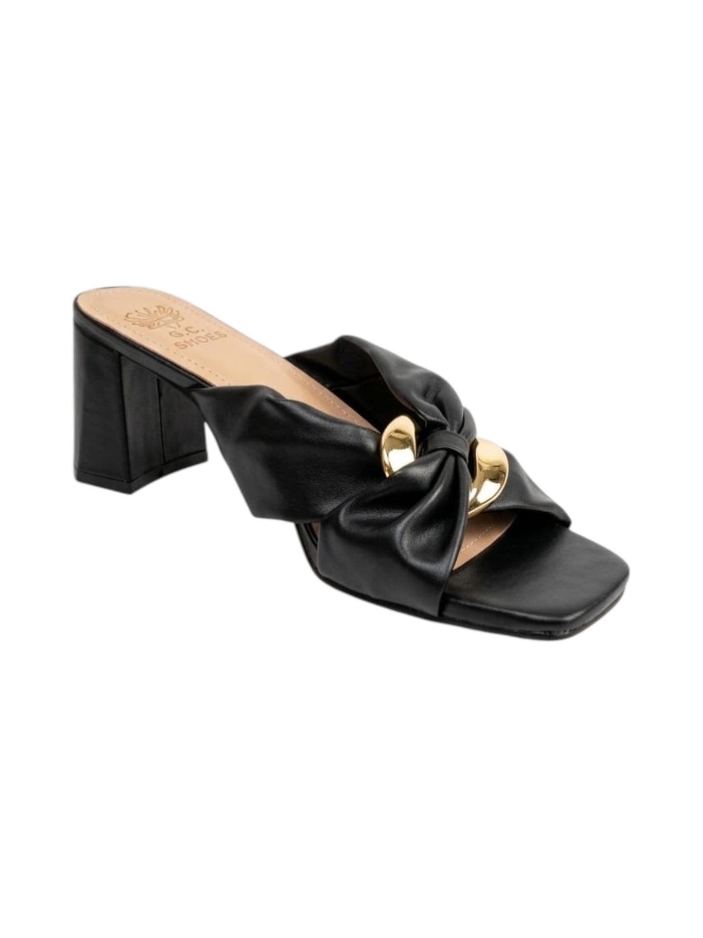 Women's Plain Heeled Shoes,Black