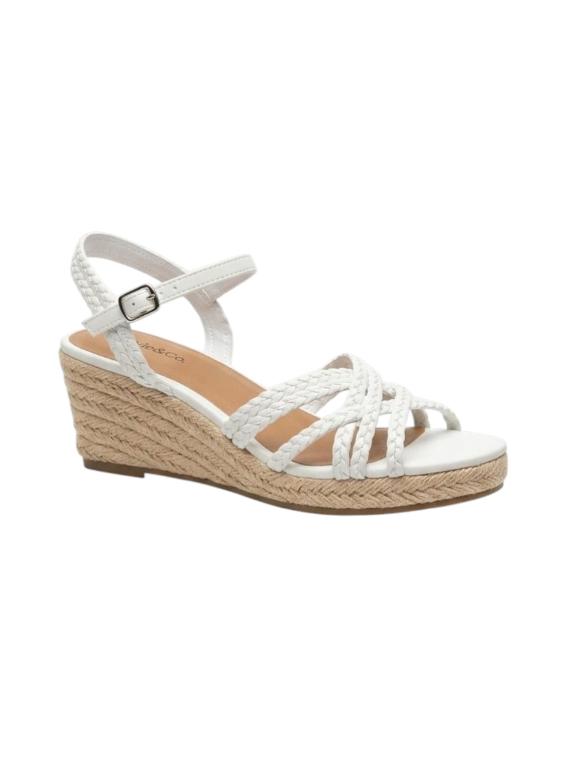 Women's Braided Shoes,White