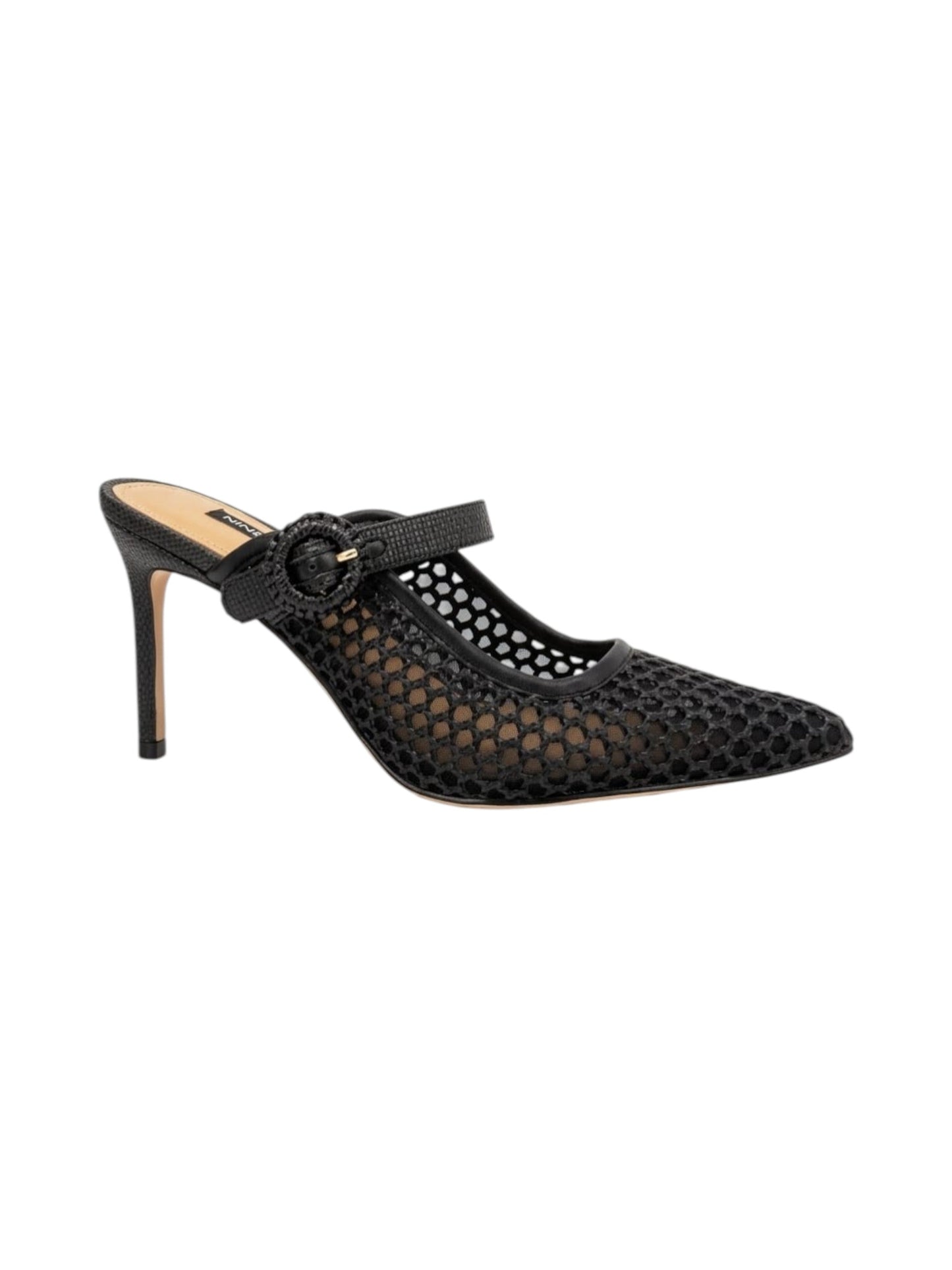 Women's Textured Heeled Shoes,Black