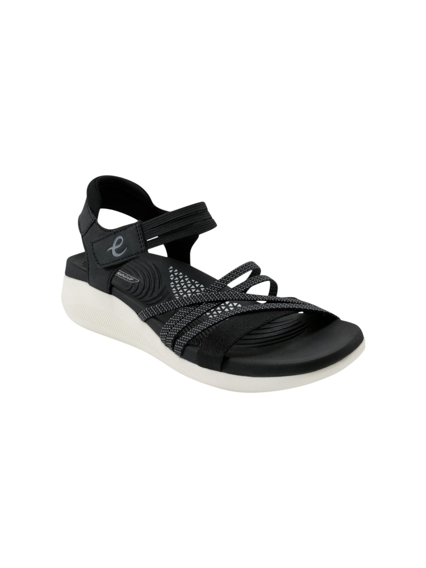 Women's Textured Comfort Sandals,Black