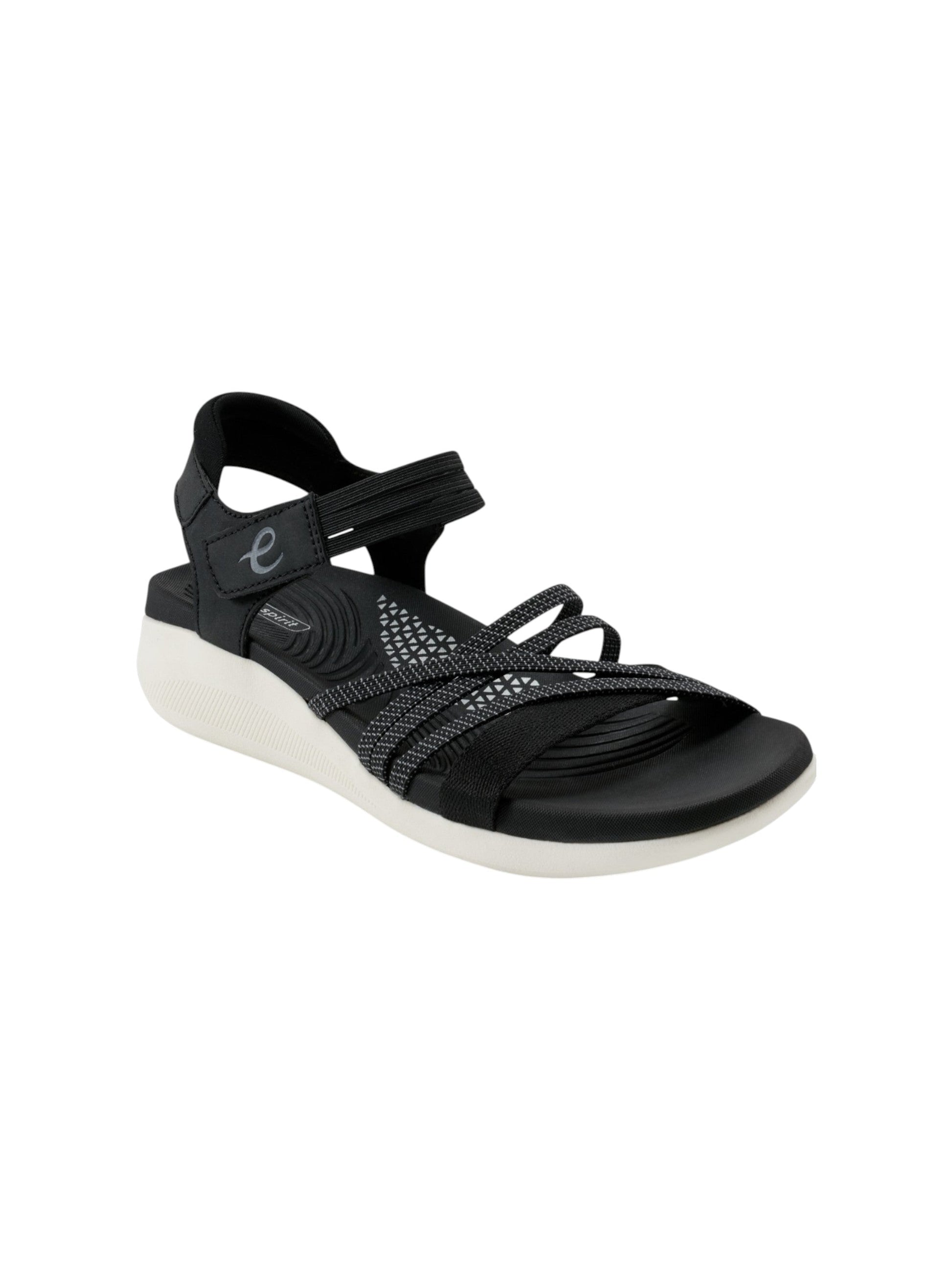 Women's Textured Comfort Sandals,Black