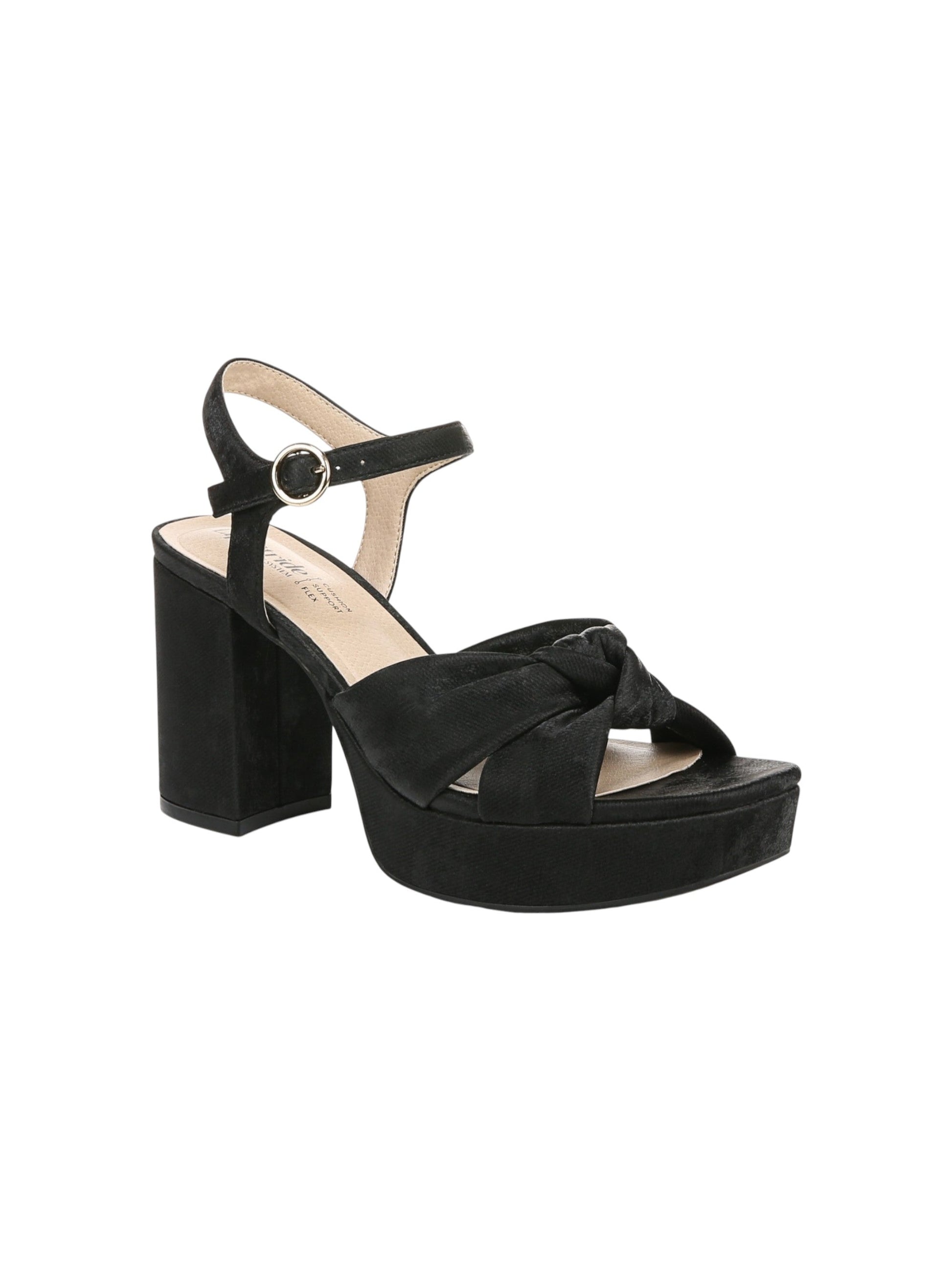 Women's Velour Heeled Shoes,Black