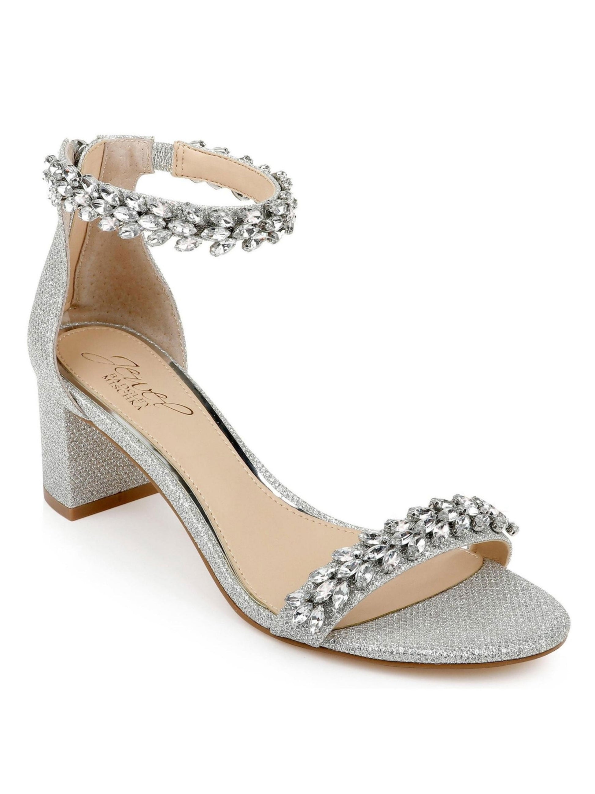 Women's Rhinestones Heels,Silver