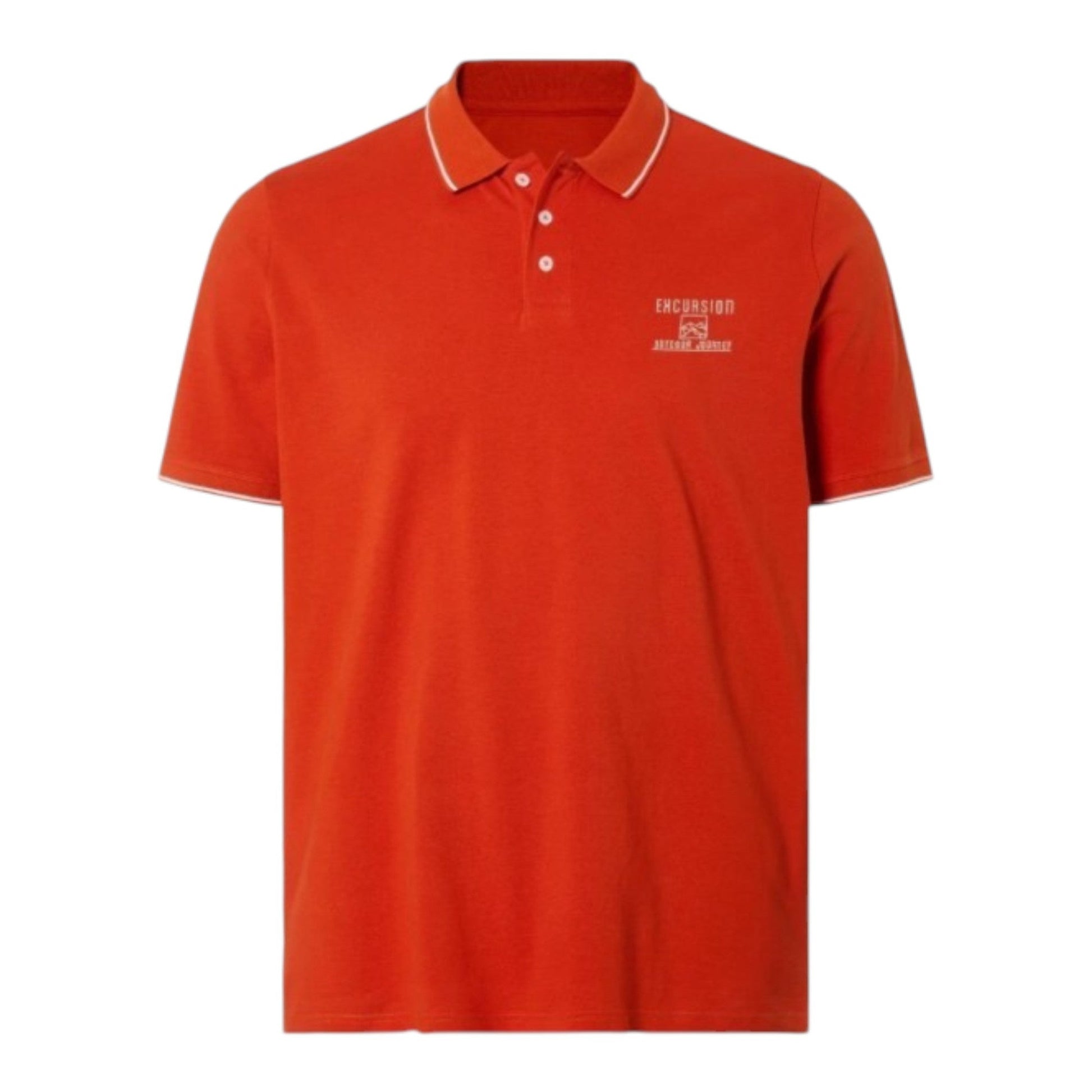Men's Textured Top,Orange