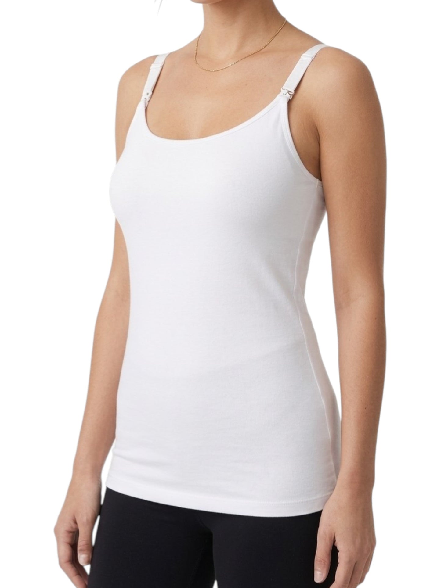 Women's Plain SLeepwear Chemise,White