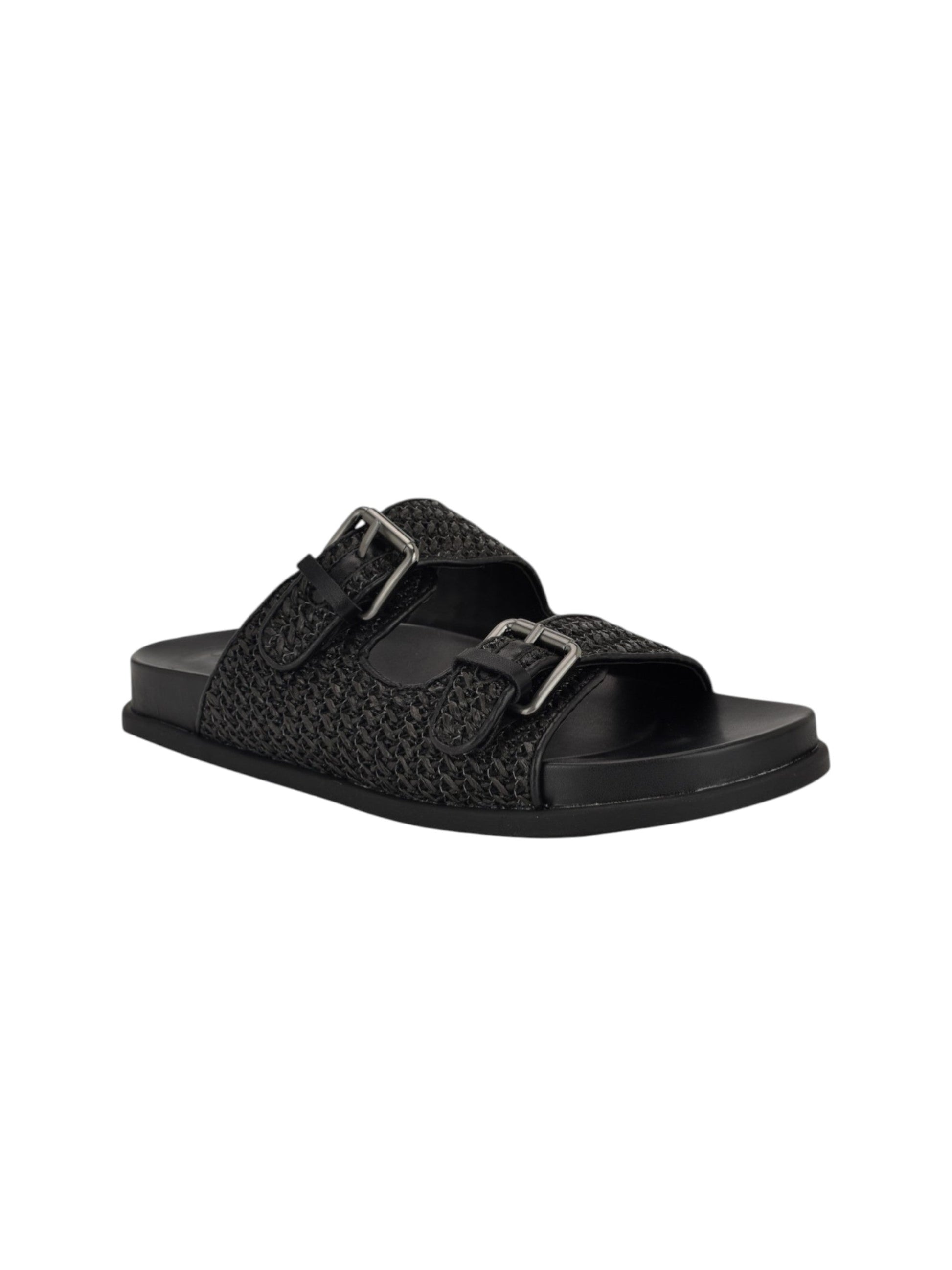 Women's Textured Slippers,Black