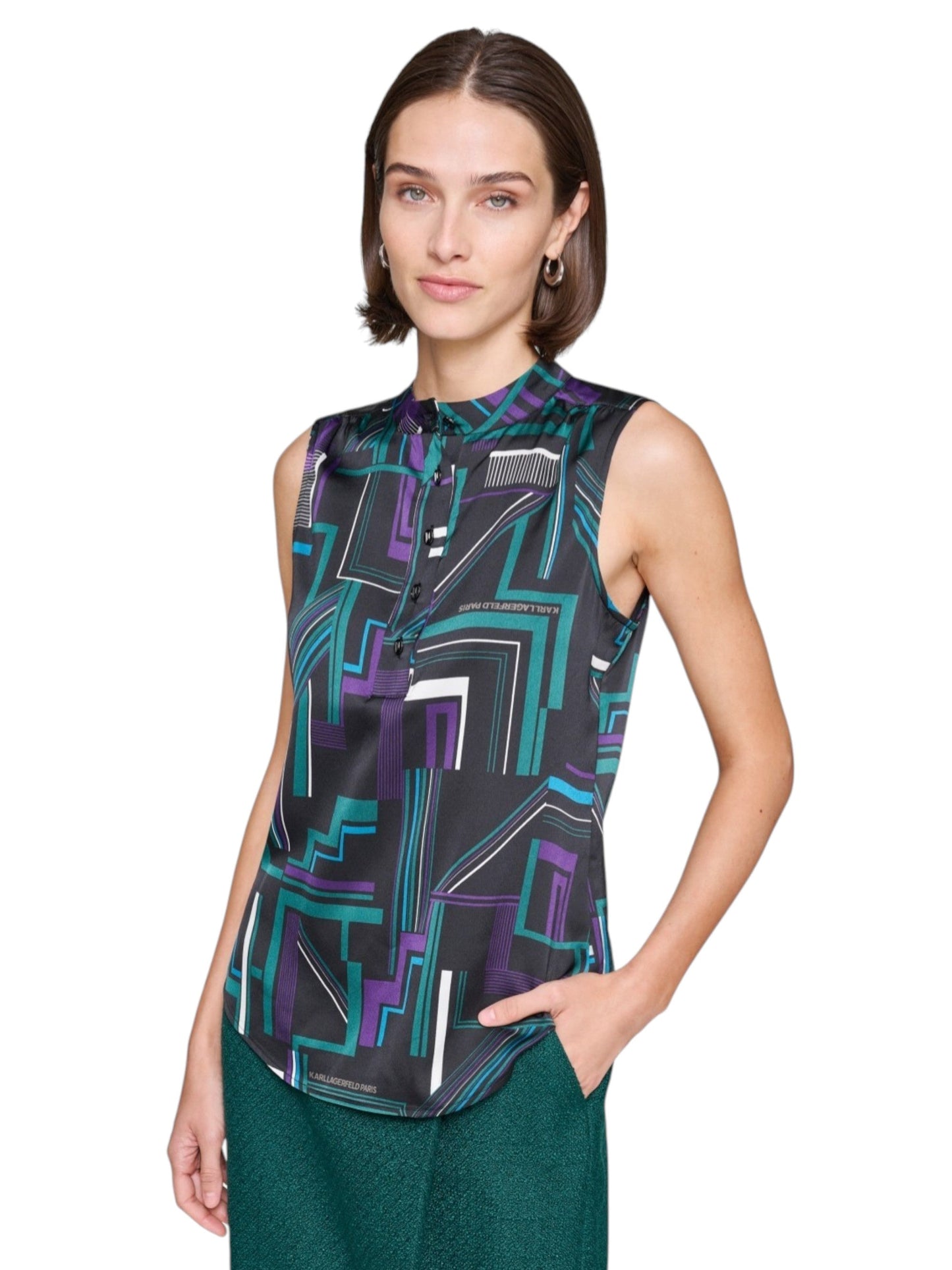 Women's Multi Colored Printed Top,Multi