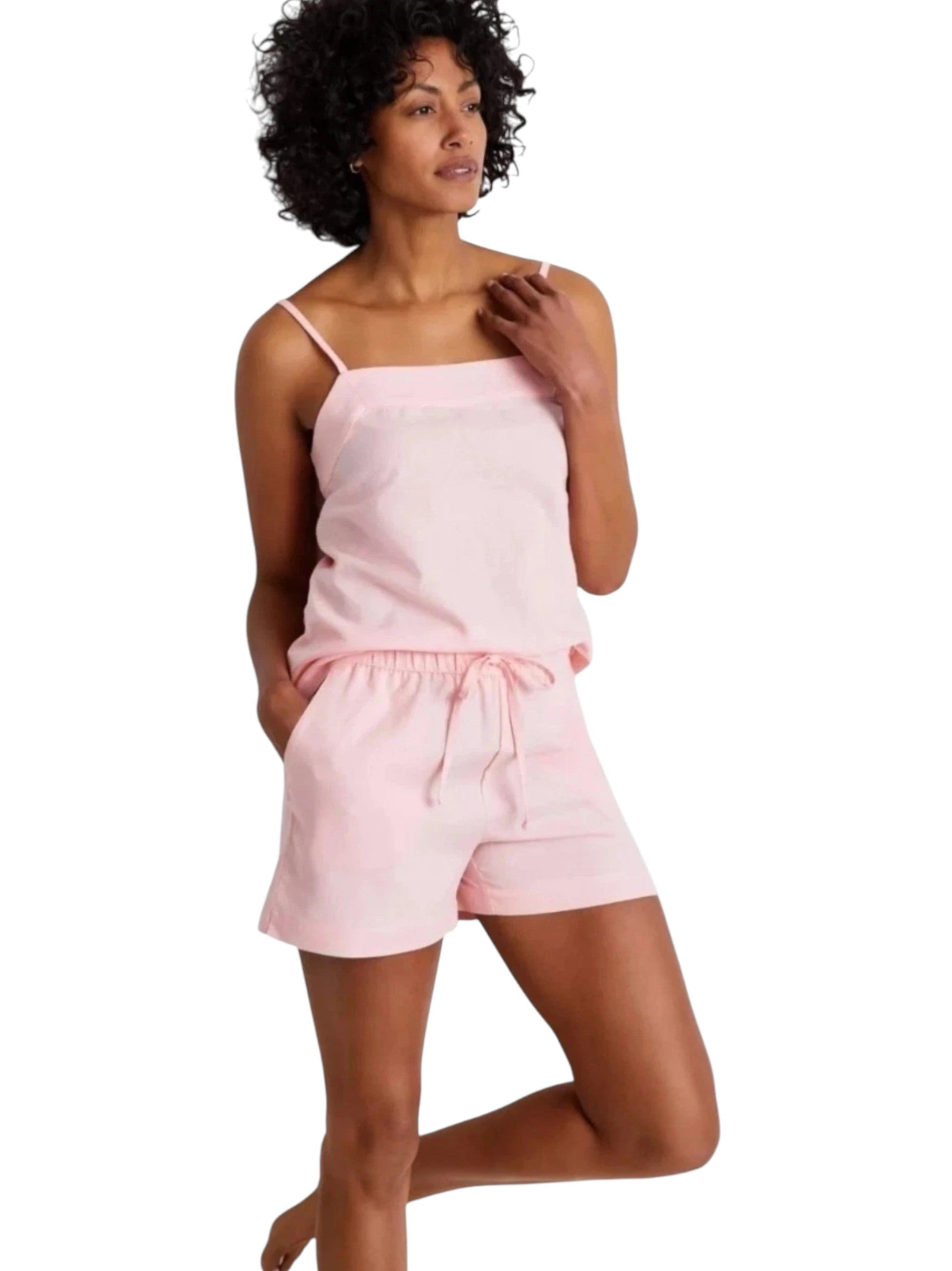 Women's Plain Set,Light Peach